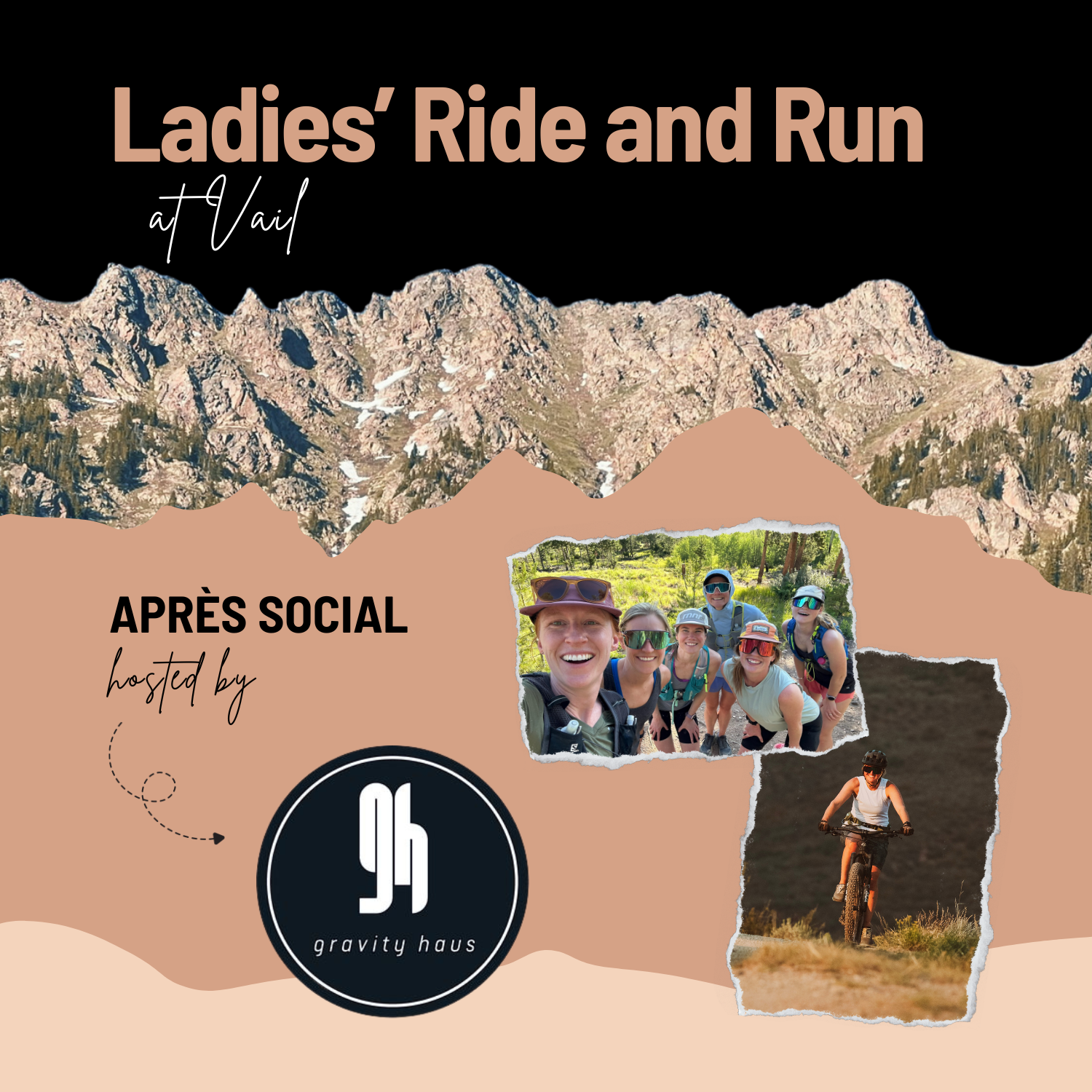 Vail Mountain Bike Ride + Trail Run, Apres Hosted by Gravity Haus!