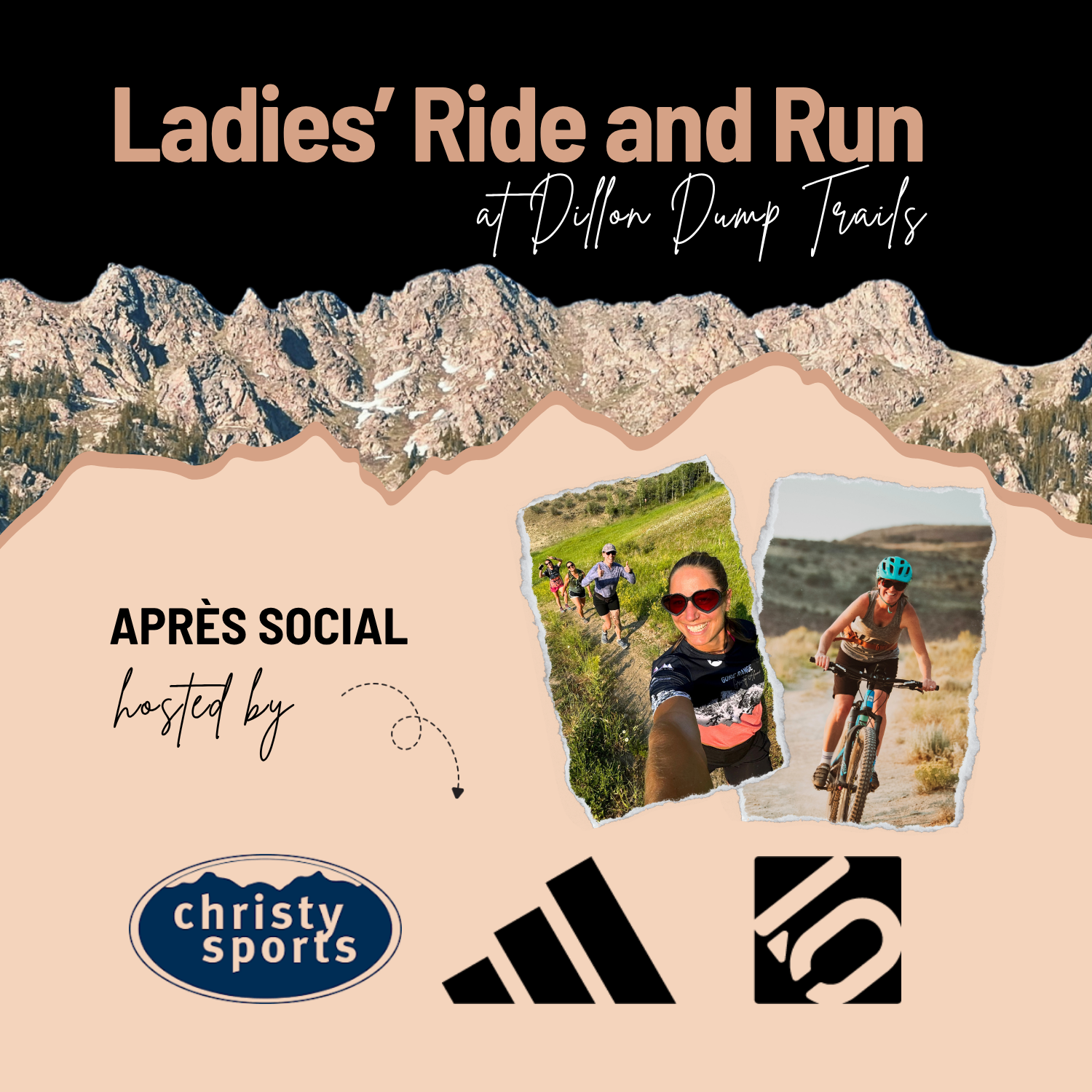 Dillon Mountain Bike Ride + Trail Run, Apres Sponsored by Christy's Sports, 5.10 + Terrex!