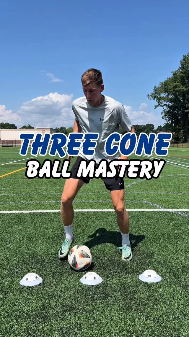 Three Cone Ball Mastery
Improve 📈 your ball ⚽️ control using only 3️⃣ cones:
1️⃣. Sole Rolls/Taps
2️⃣. Double La Croqueta
3️⃣. Inside Foot Push
✅ Follow for more
#footballskills #ballmastery #footballtraining #soccer #soccerdrills #training