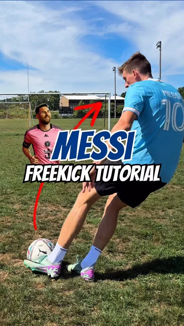 Messi Freekick Tutorial
Let’s breakdown 📋 how to score free kicks 💫 just like Messi 🇦🇷
1️⃣. Approach the ball from an angle
2️⃣. Hit the ball with the inside of your foot
3️⃣. Strike across the lower corner of the ball
4️⃣. Keep yo