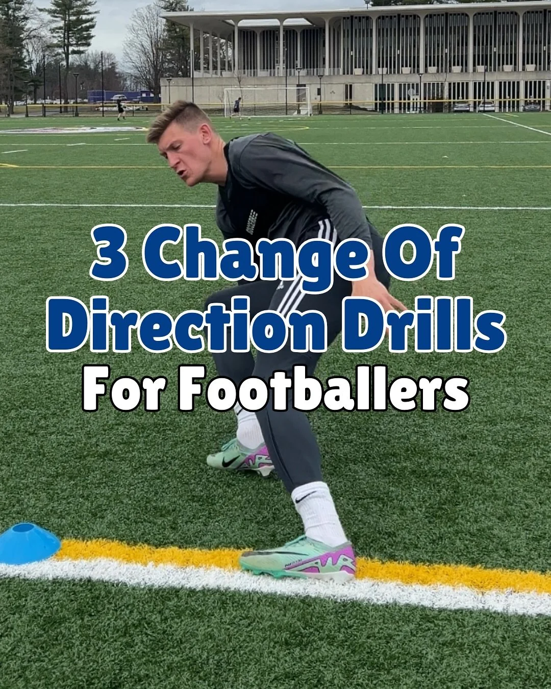 3 Change Of Direction Drills For Footballers 

Here are 3️⃣ drills every footballer ⚽️ can use to help them improve 📈 their change of direction ⚡️ and explosiveness 🧨: 

1️⃣. Box Drill
2️⃣. T-Drill
3️⃣. 5 Yard Shuttles 

✅ Save &amp; Try

#soccersk