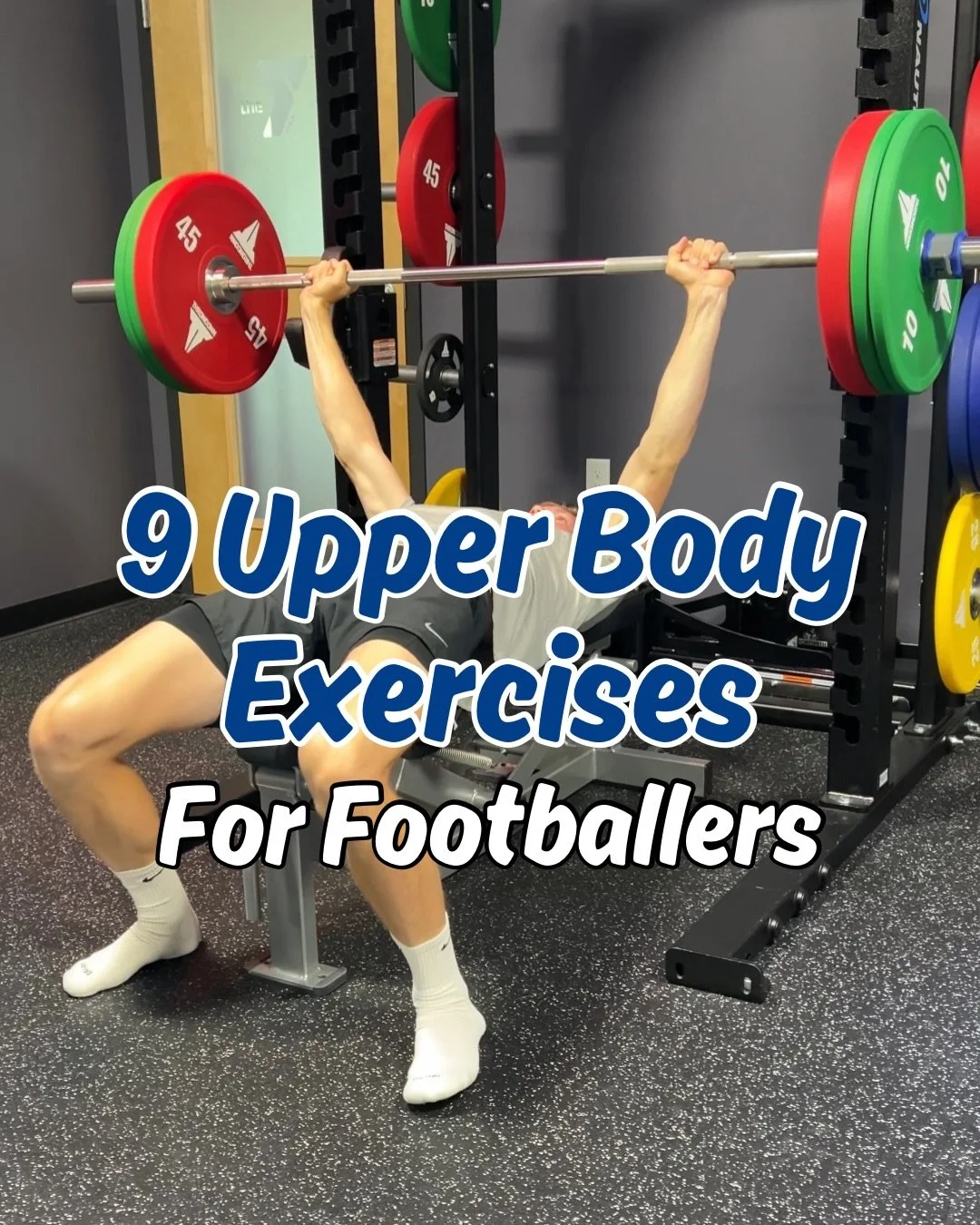 9 Upper Body Exercises For Footballers

Here are 9️⃣ upper body exercises for footballers ⚽️: 

1️⃣. Bench Press
2️⃣. Bird Dog Rows
3️⃣. Pull Ups
4️⃣. Blast Strap Rows
5️⃣. Plyo Push Ups
6️⃣. Landmine Press
7️⃣. Weighted Push Ups
8️⃣. Chin Ups
9️⃣. 1