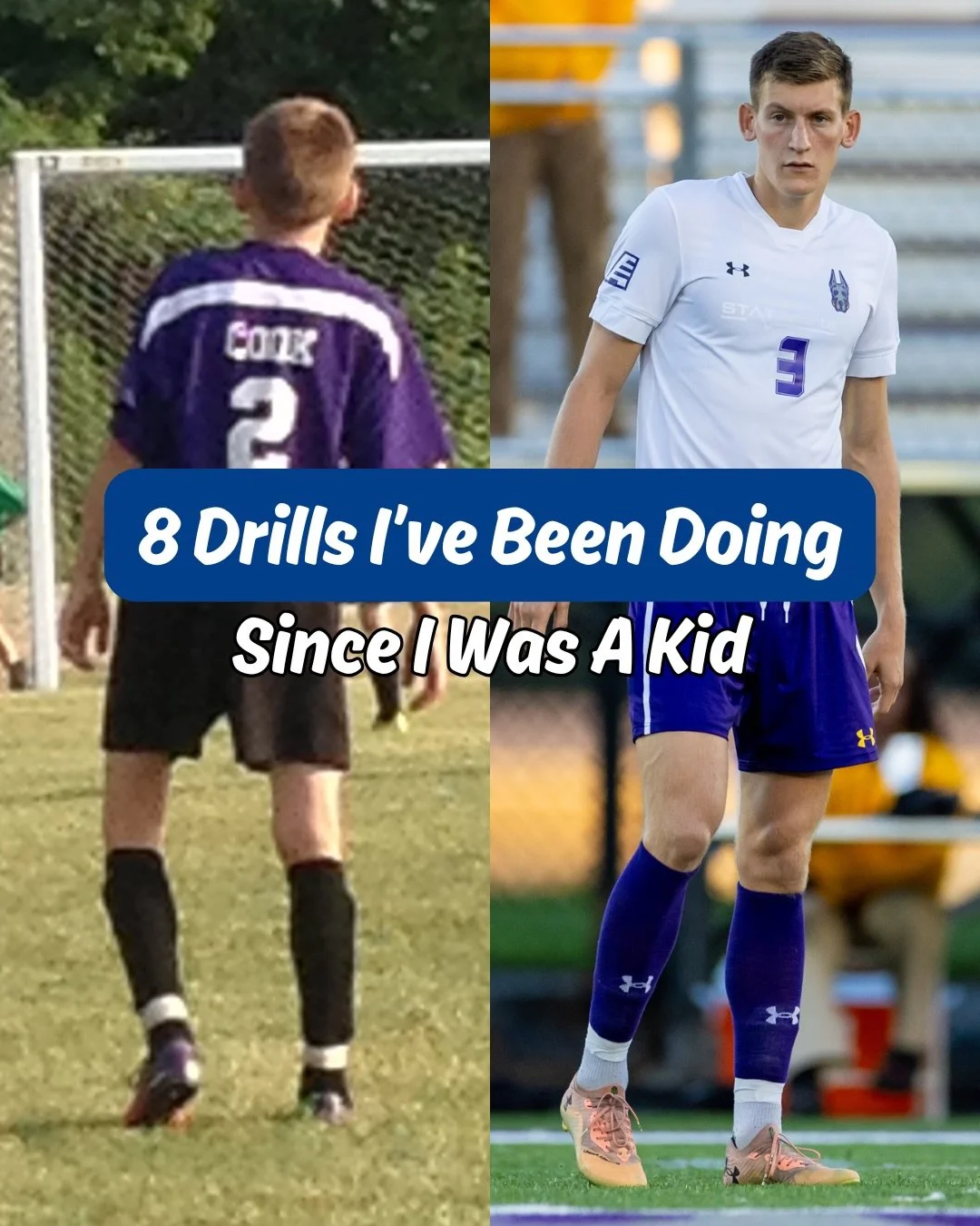 8 Drills I&rsquo;ve Been Doing Since I Was A Kid 

Here are 8️⃣ drills I&rsquo;ve continued to have done throughout my entire football ⚽️ career. All of these drills are simple, effective, and will always help you improve 📈 the fundamentals of your 