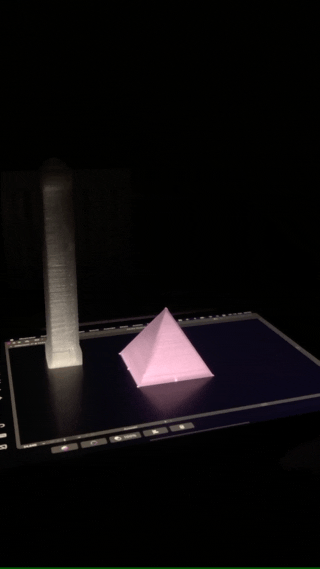 3D Print translucent backlight test