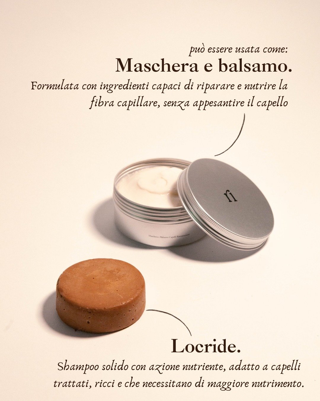 I tuoi capelli sono secchi e spenti a causa del freddo invernale? ❄️

Abbiamo la combo giusta per te :
Maschera ristrutturante + Shampo Locride 

Uno shampoo con azione nutriente, abbinato a una maschera formulata per nutrire e riparare la fibra capi