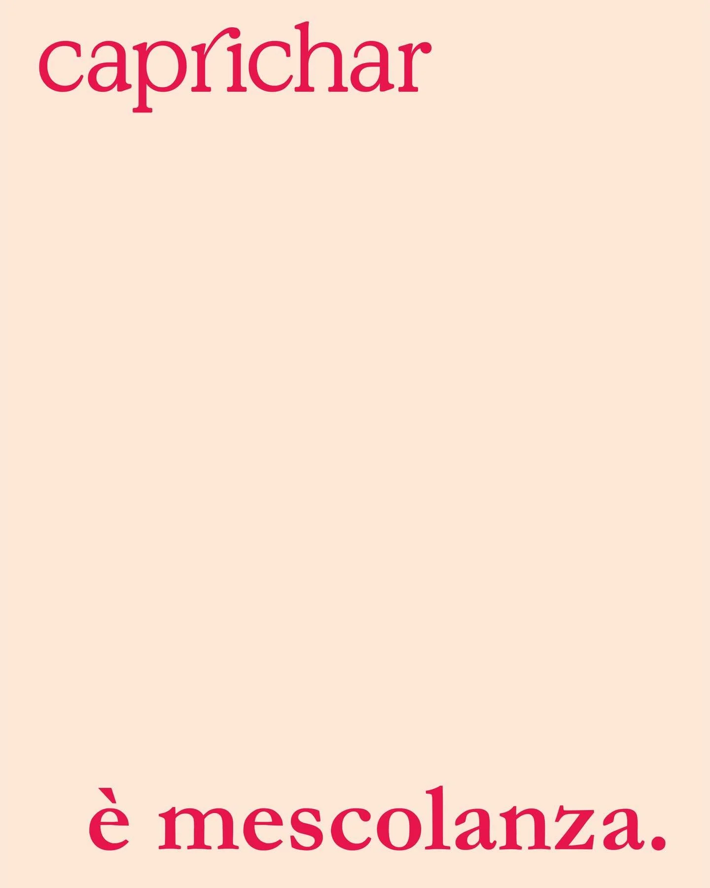 Dentro Caprichar. 

Il tuo corpo &egrave; la tua prima casa. &Egrave; un luogo di alleanze, di simbiosi con il mondo. Scegli come abitarlo.

#dentrocaprichar #caprichar #skincare #selfcare #sustainability