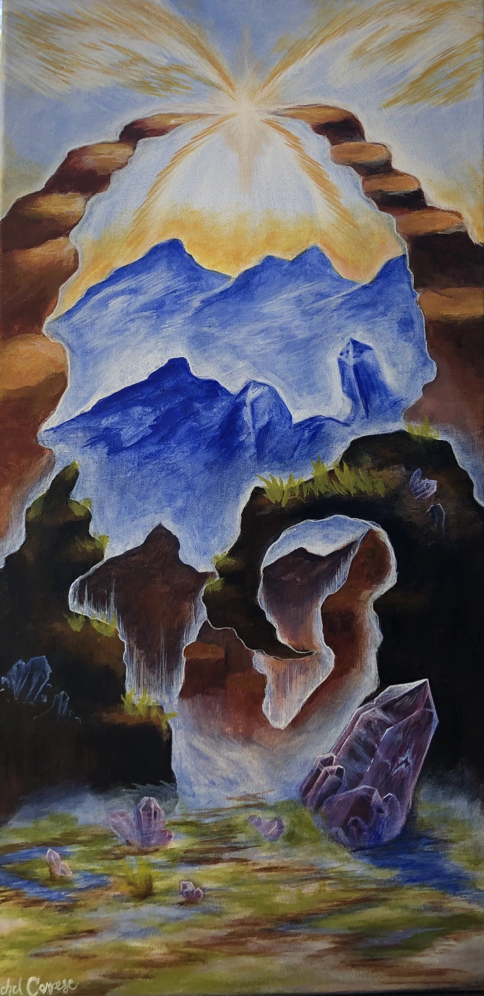 "Cosmic Landscape" 2021. Sold.