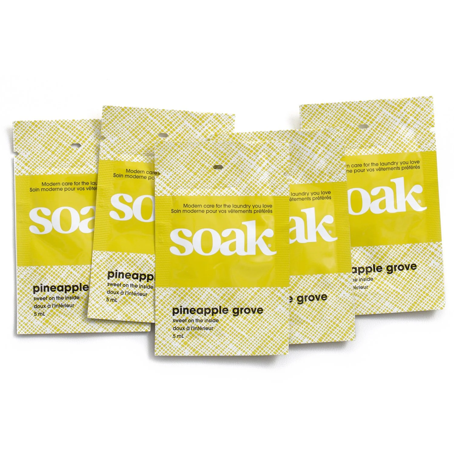 Minisoak Packets Pineapple Grove eco-friendly detergent