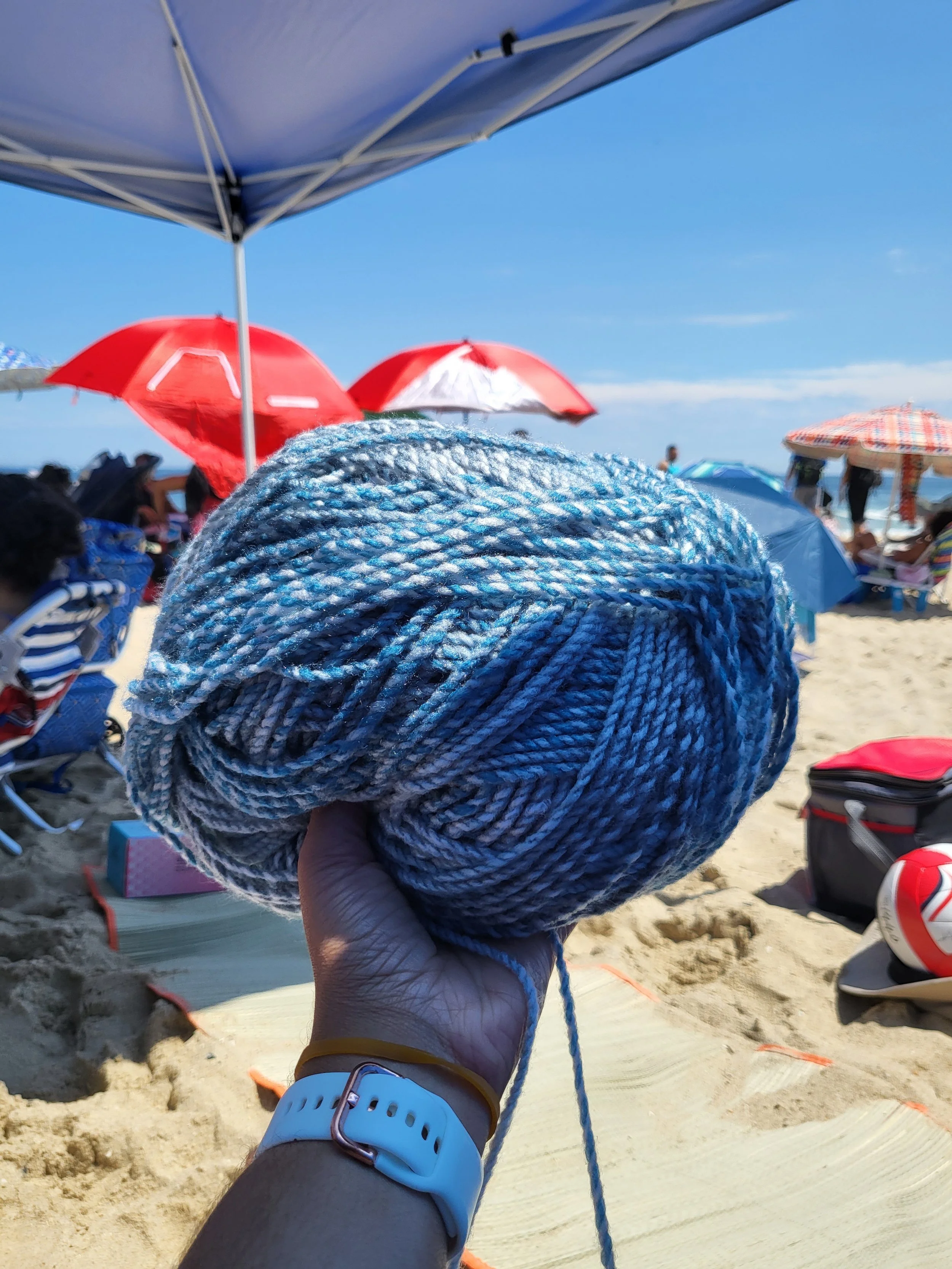 Yarn at Long Branch Beach, NJ