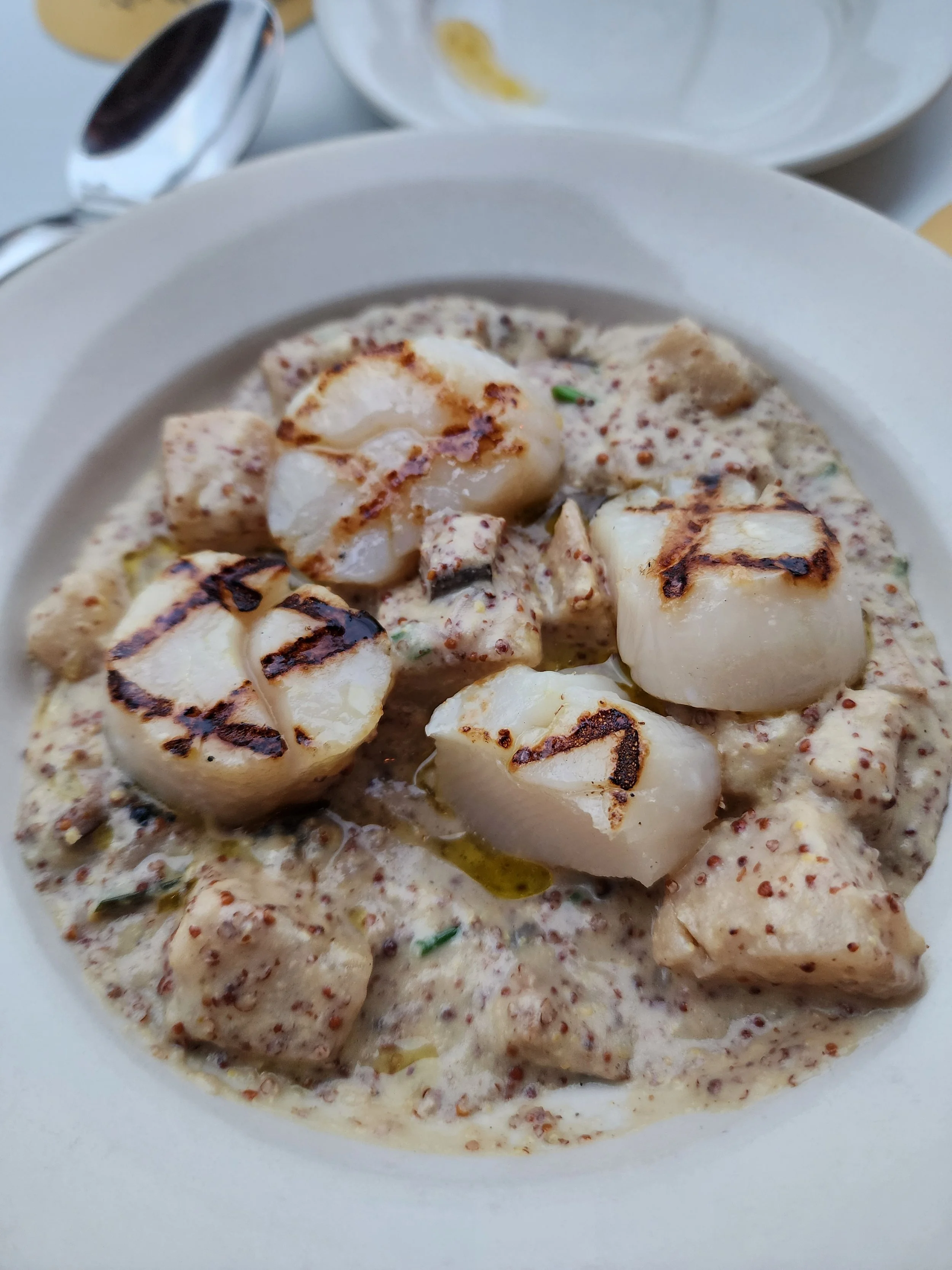 Scallops à la Moutarde