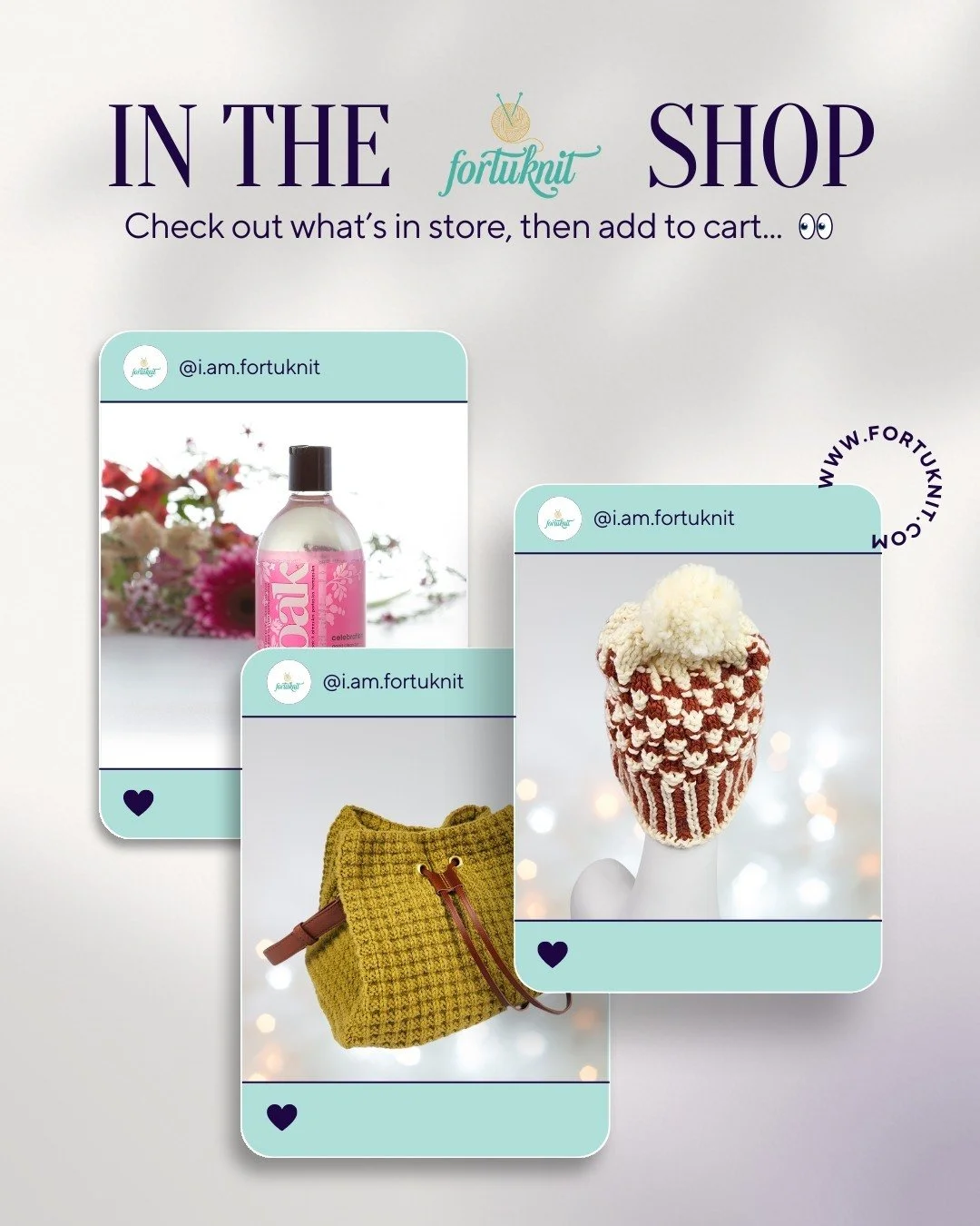 How about a little mid-week pick-me-up? 👀 Shop online now at fortuknit.com