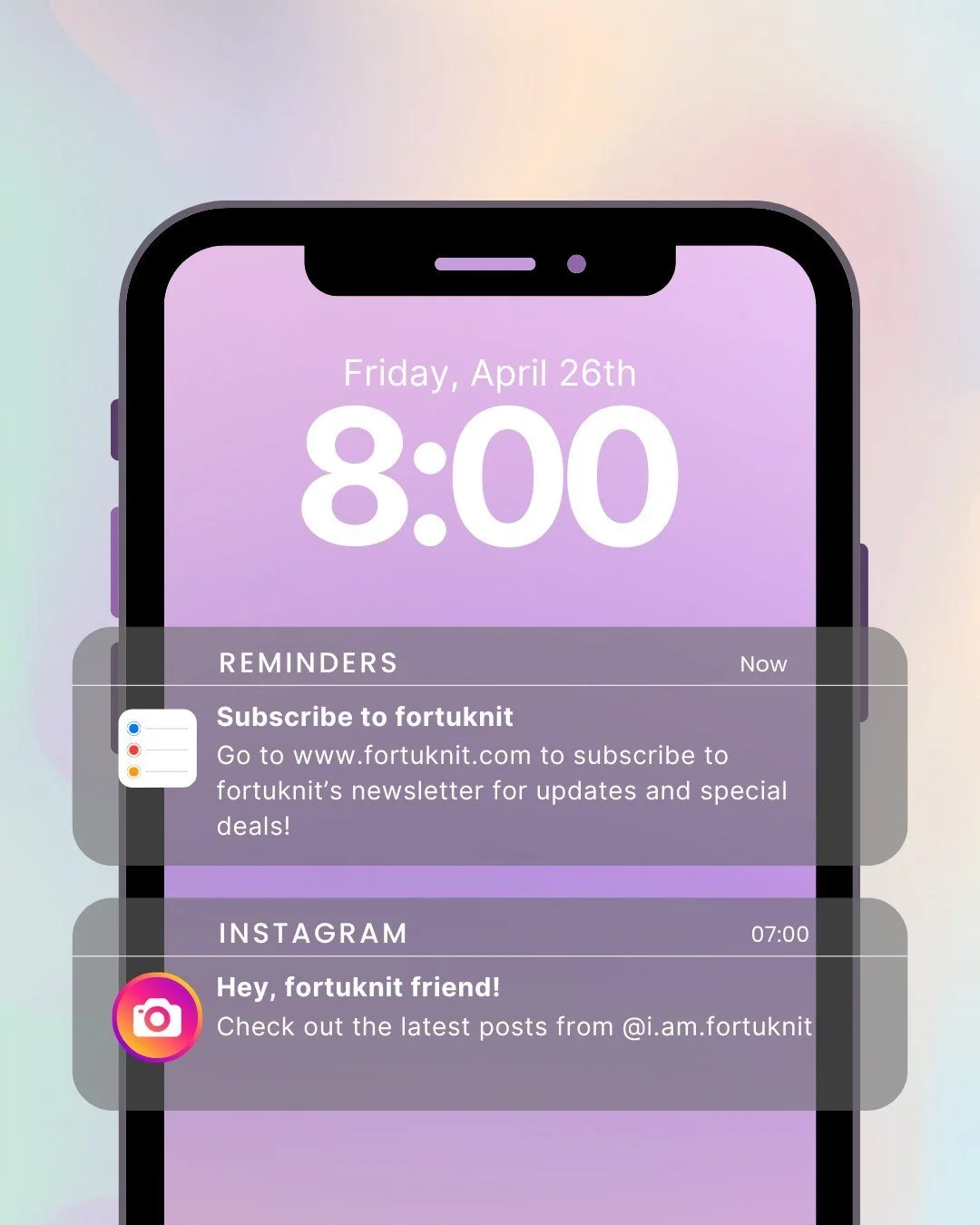 Happy fortuknit Friday, y'all!⁠
⁠
Here's your morning reminder that you could be experiencing some major fortuknit FOMO. Let's fix that!⁠
⁠
Get over to fortuknit.com asap 😉