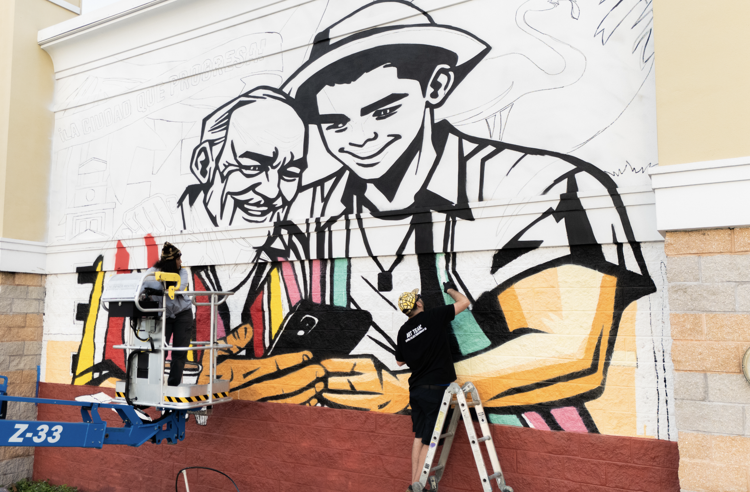 Verizon Hialeah Mural by Miss Lushy, Roc Sol, Dennis Perez and Project Roadmap Murals - Miami Mural Team, Hialeah Murals