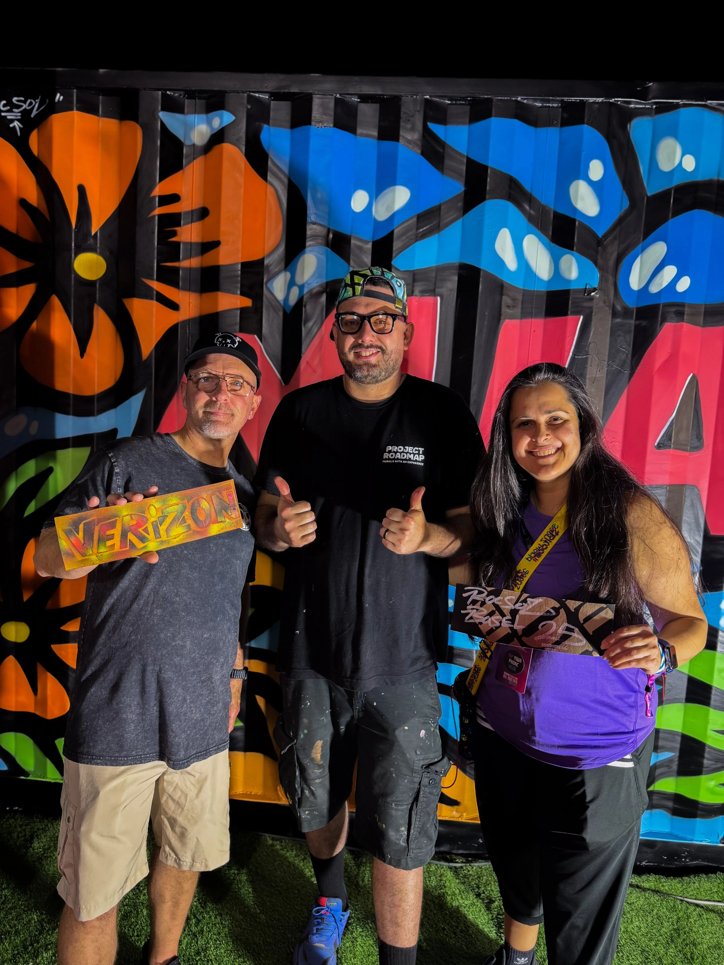 Hive Wynwood 2025 with Verizon, Roc Sol, and Project Roadmap Murals