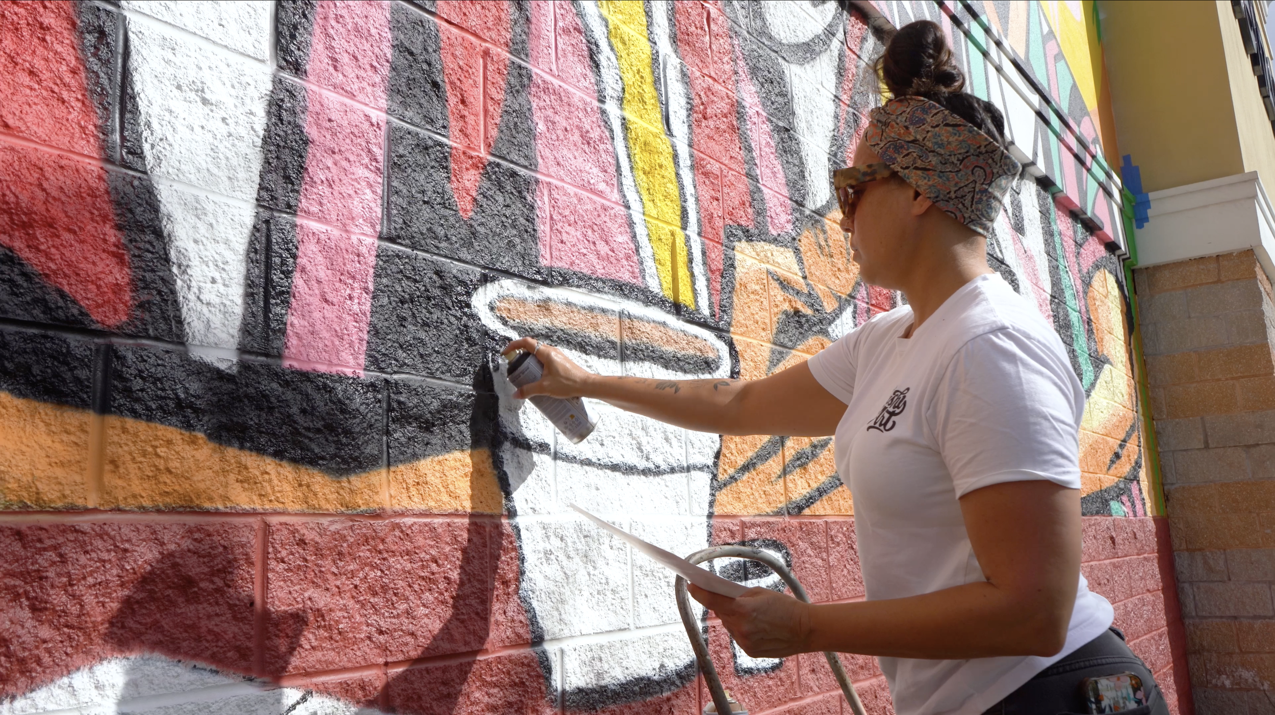 Verizon Hialeah Mural by Miss Lushy, Roc Sol, Dennis Perez and Project Roadmap Murals - Miami Mural Team, Hialeah Murals