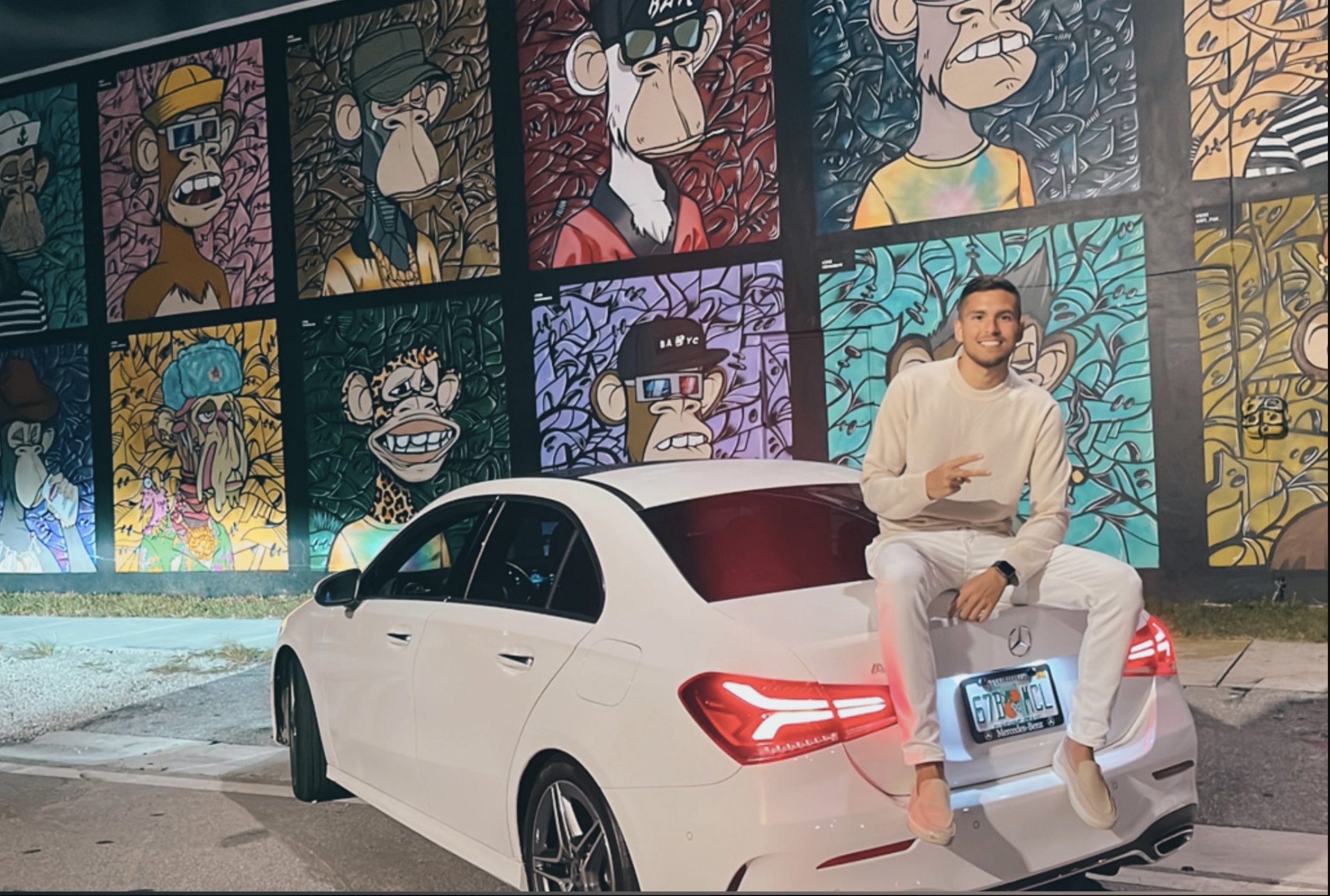 Bored Ape Wall of Fame Mural in Miami by Roc Sol Wynwood Allapattah - BAYC Mural in Miami