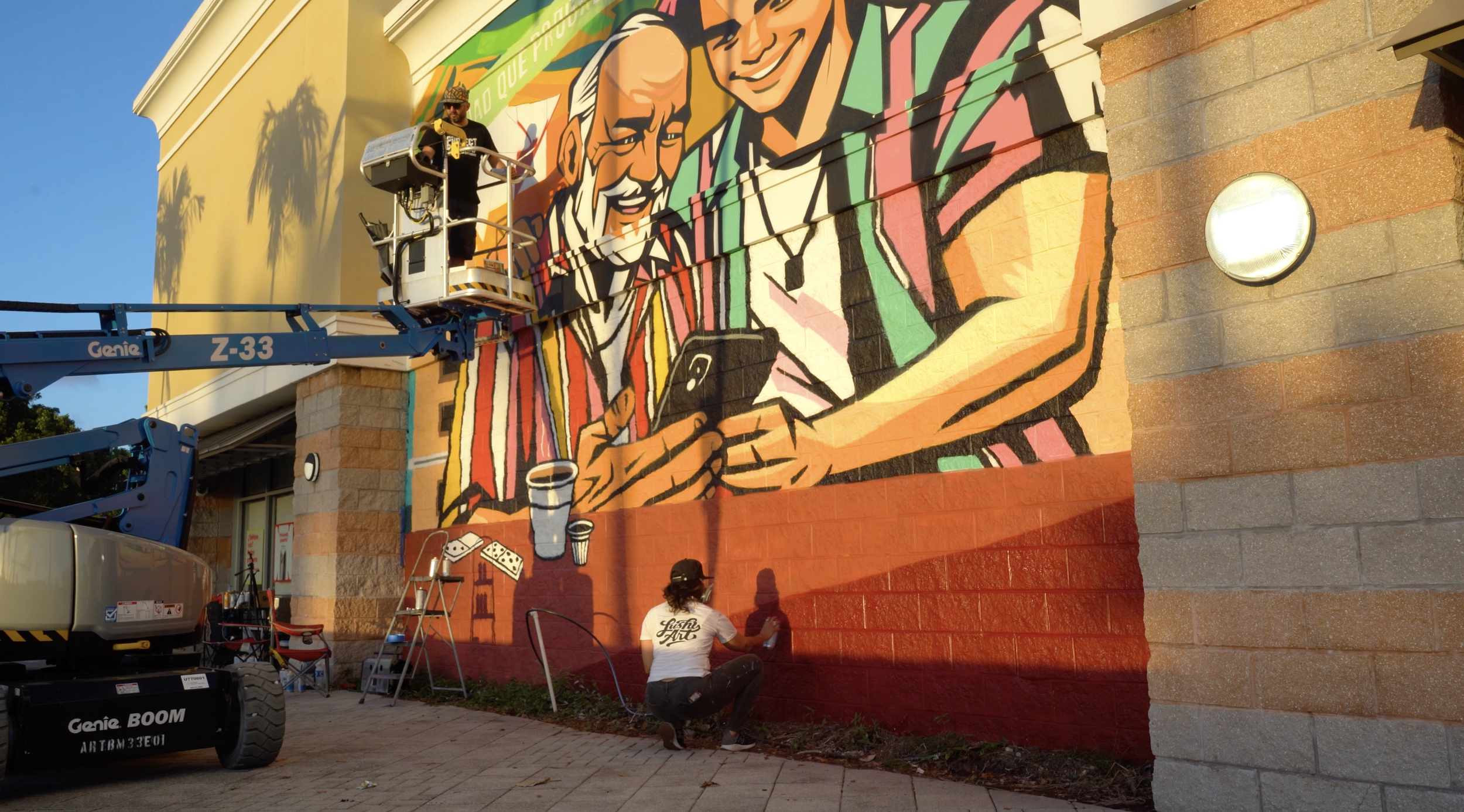 Verizon Hialeah Mural by Miss Lushy, Roc Sol, Dennis Perez and Project Roadmap Murals - Miami Mural Team, Hialeah Murals