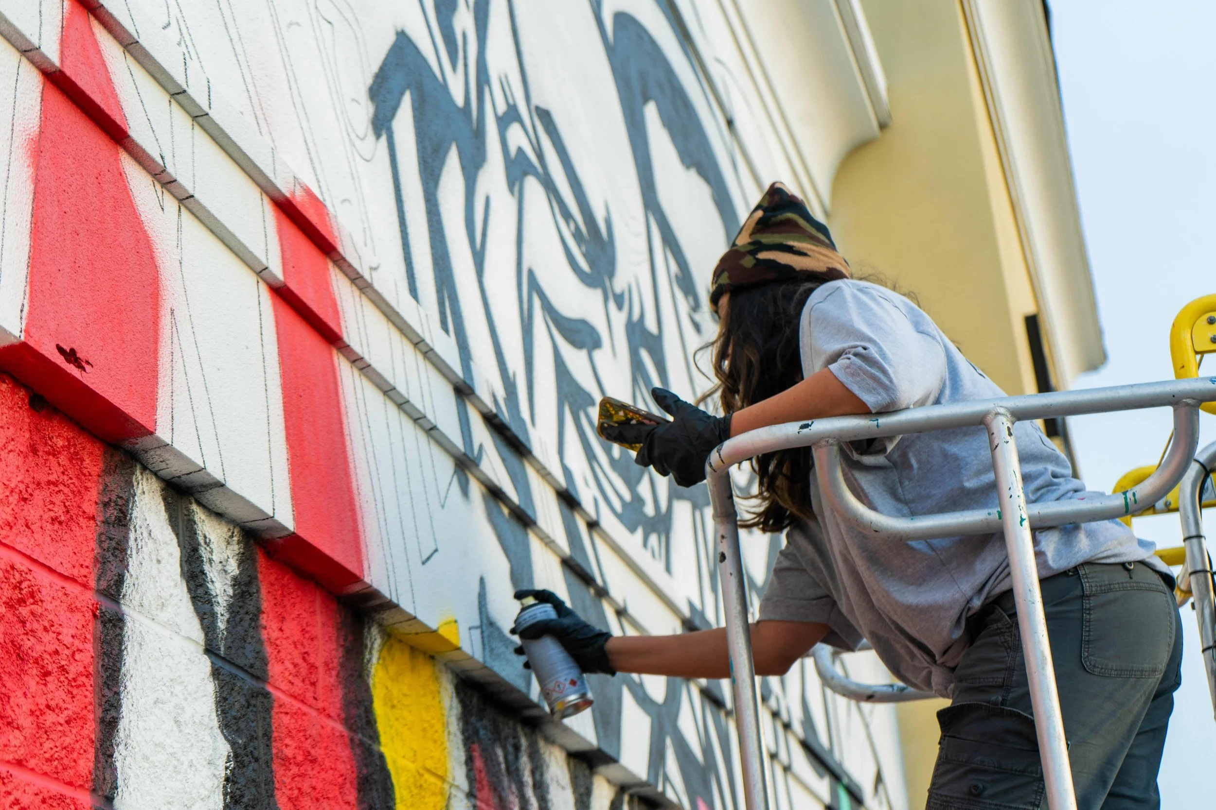 Verizon Hialeah Mural by Miss Lushy, Roc Sol, Dennis Perez and Project Roadmap Murals - Miami Mural Team, Hialeah Murals