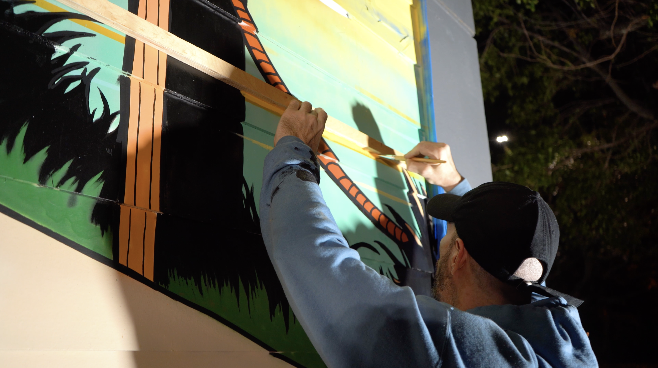 Verizon Coconut Grove Miami Mural by Roc Sol, Dennis Perez and Project Roadmap Murals - Miami Mural Team, Coconut Grove Murals