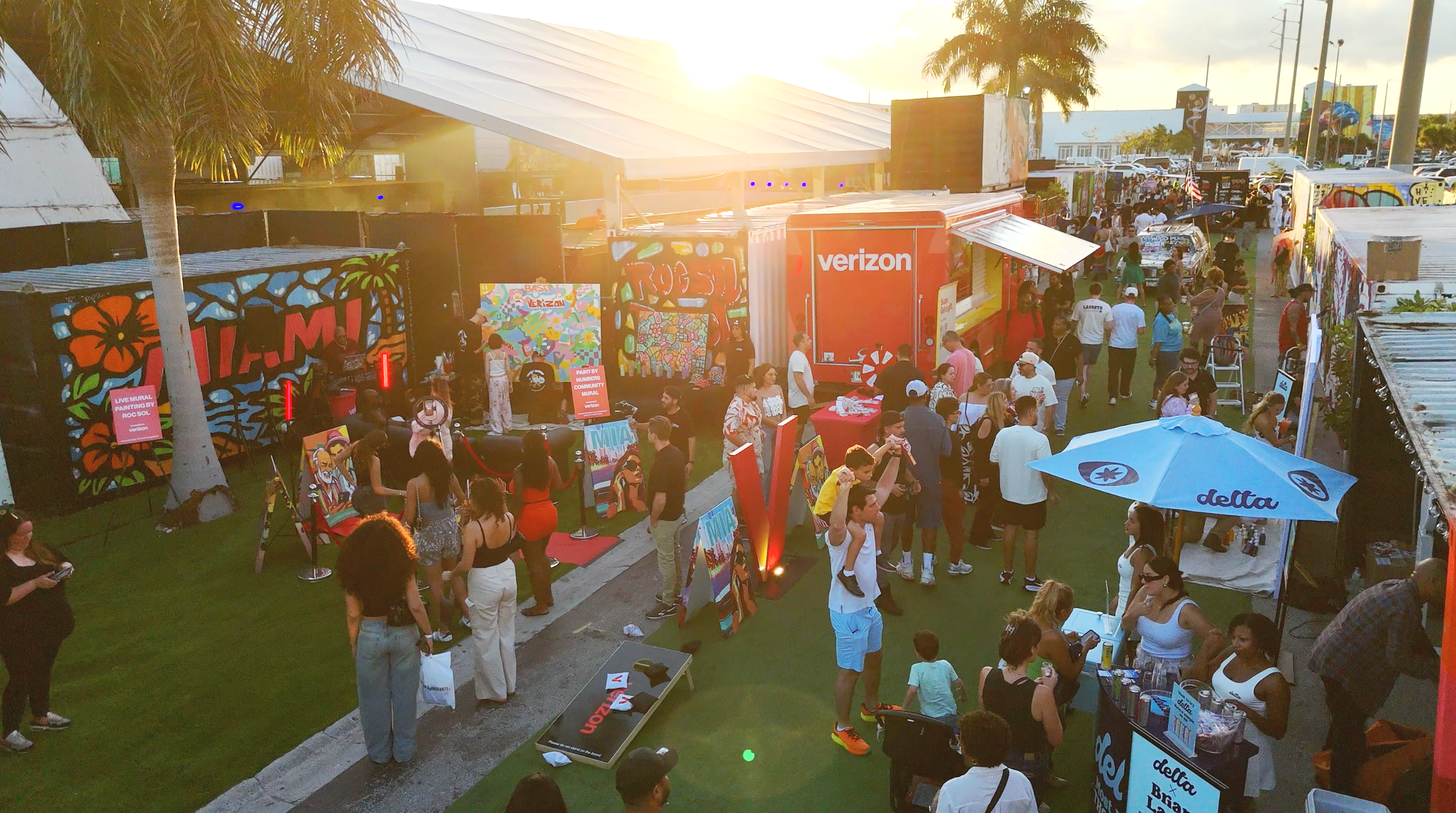 Hive Wynwood 2025 with Verizon, Roc Sol, and Project Roadmap Murals