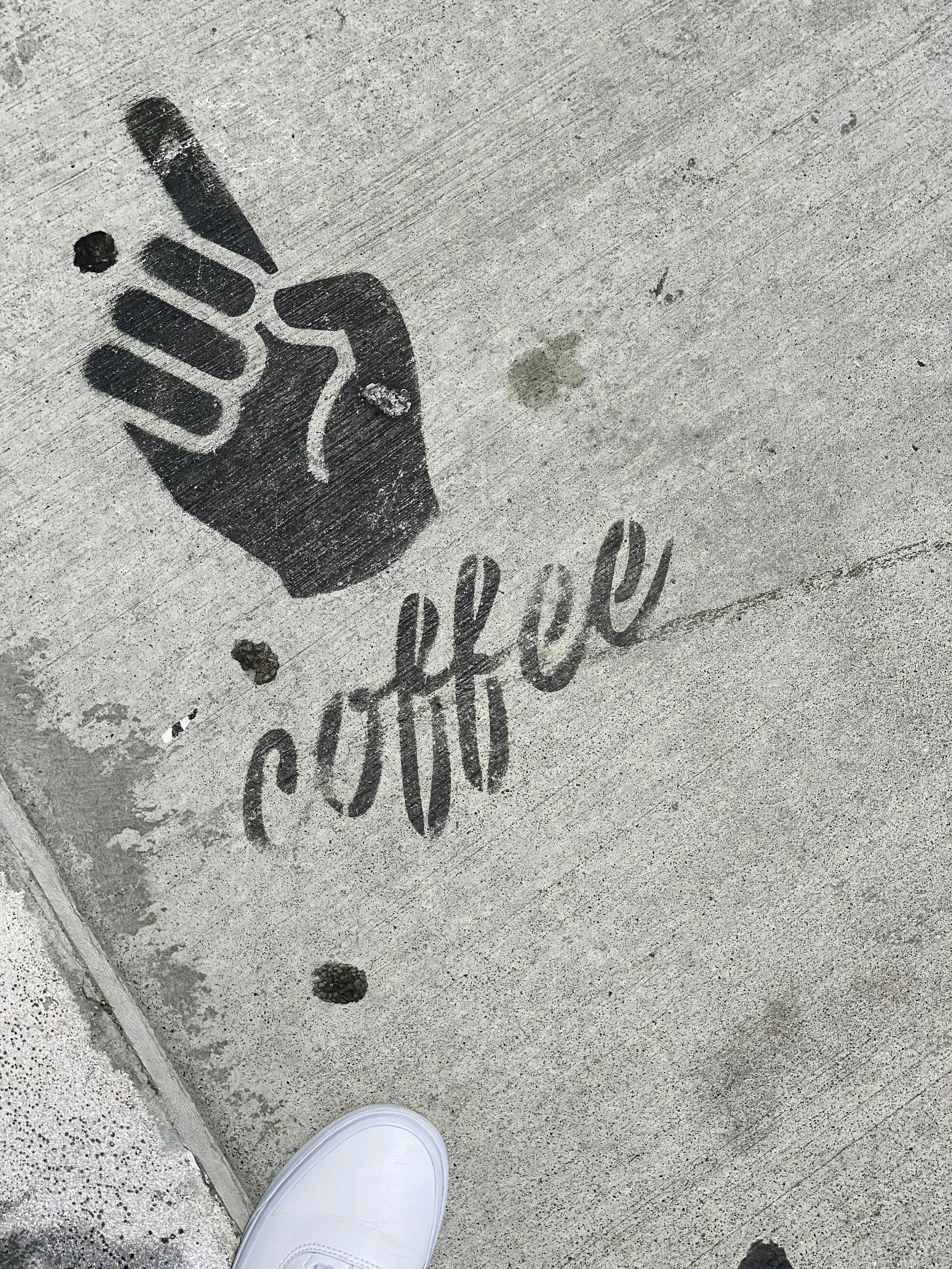 Sidewalk Stencil Advertising Miami