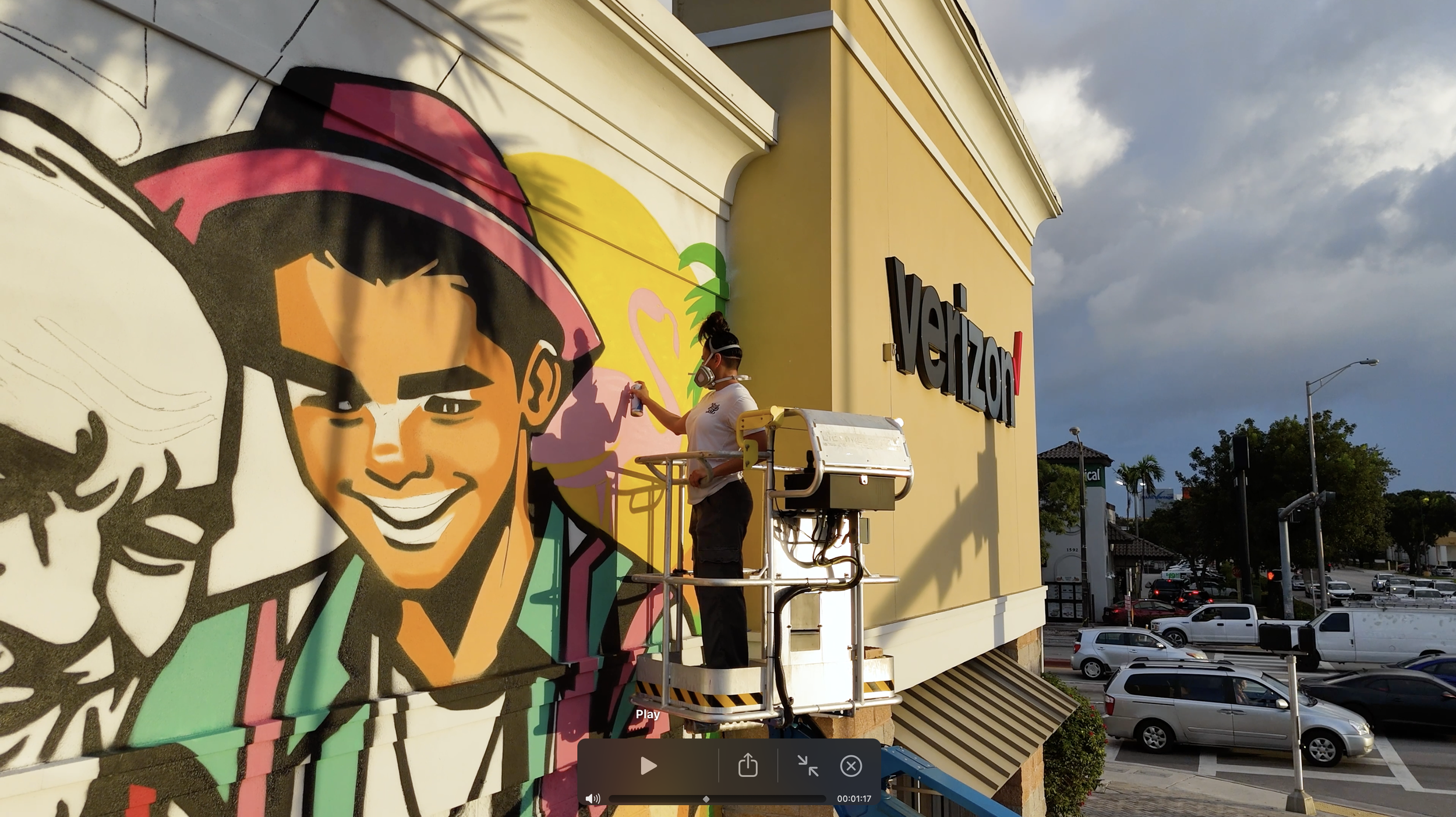 Verizon Hialeah Mural by Miss Lushy, Roc Sol, Dennis Perez and Project Roadmap Murals - Miami Mural Team, Hialeah Murals