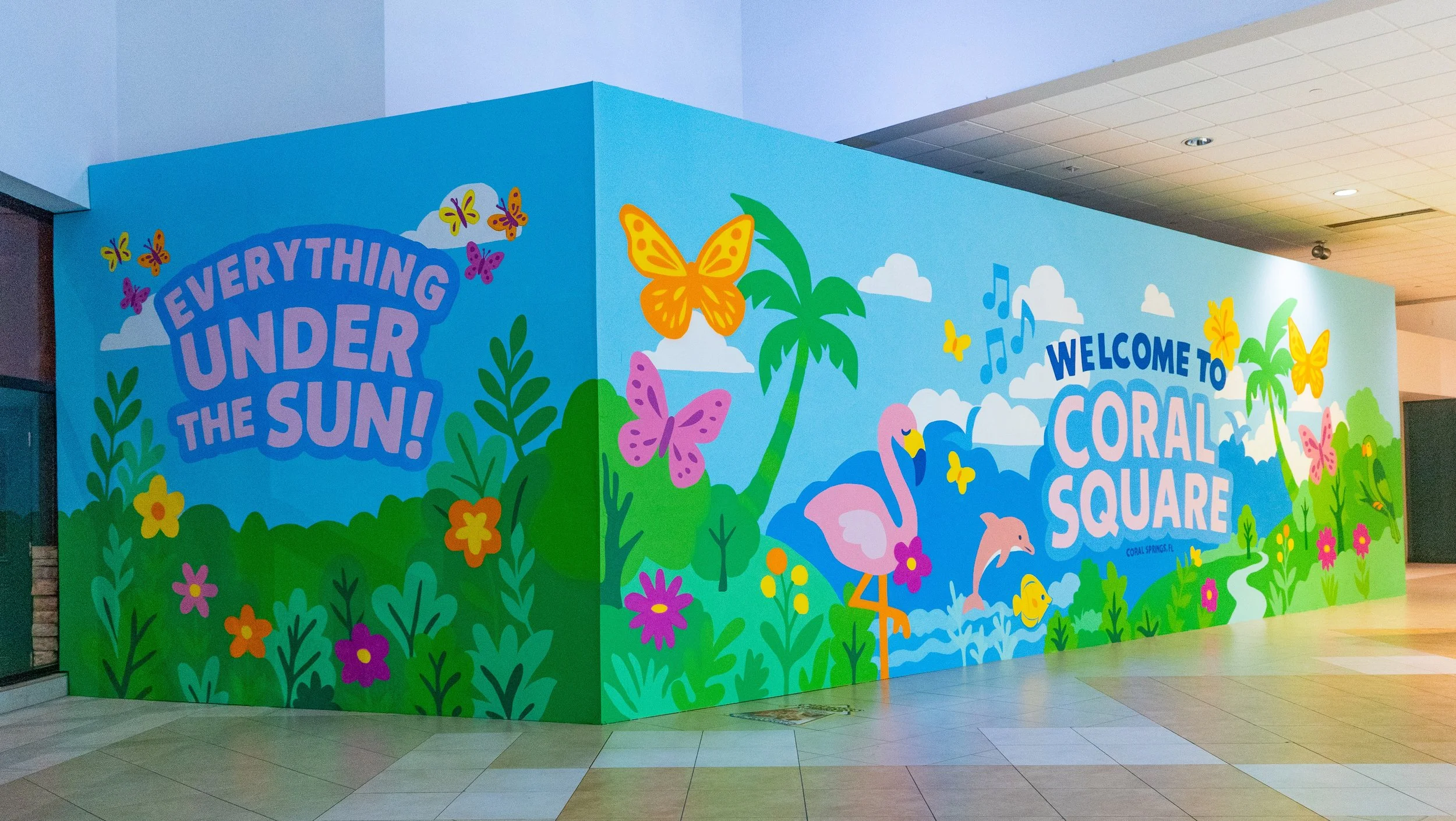 Coral Square Mall Simon Malls Mural - Murals by Project Roadmap