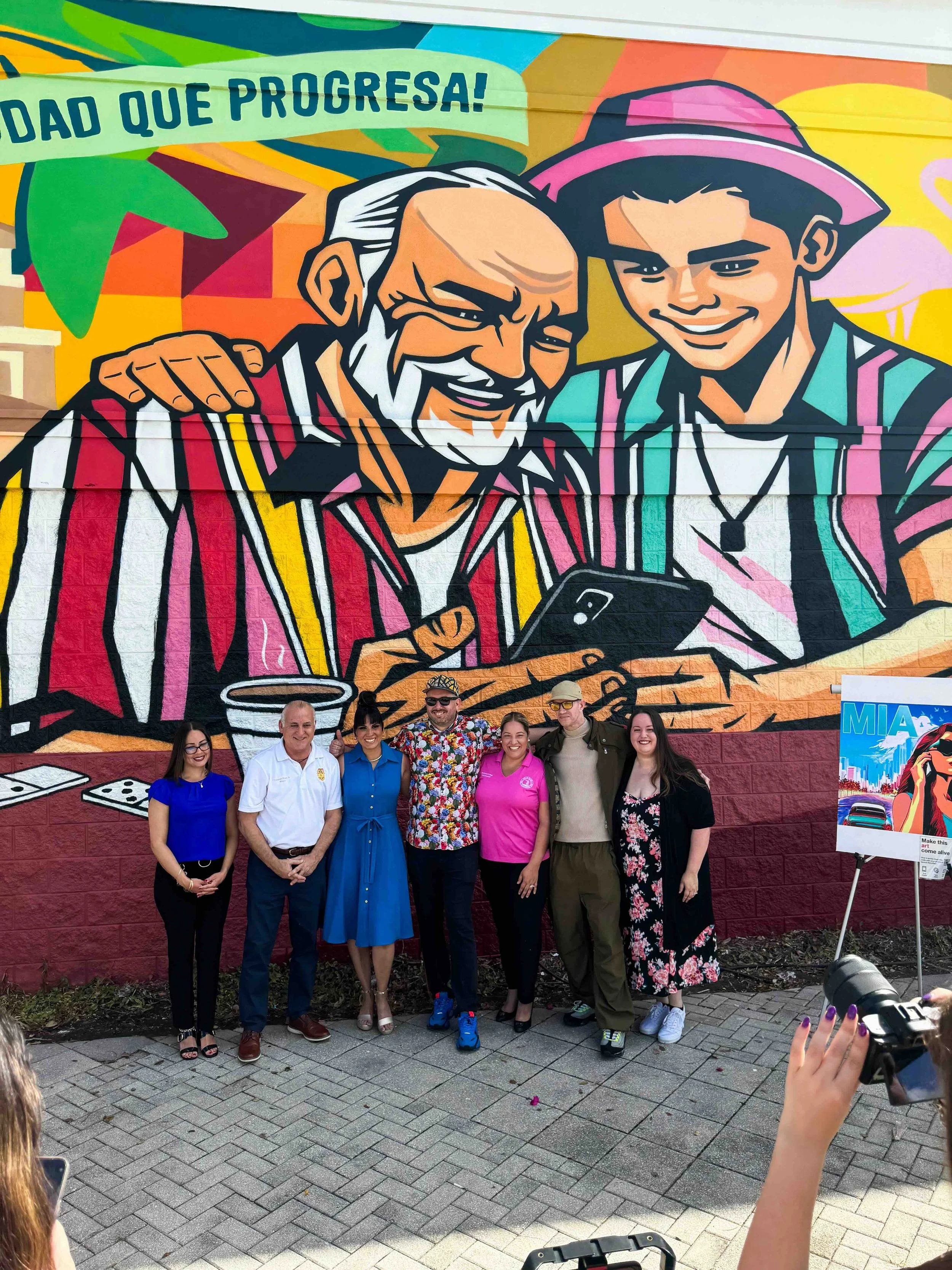 Verizon Hialeah Mural by Miss Lushy, Roc Sol, Dennis Perez and Project Roadmap Murals - Miami Mural Team, Hialeah Murals