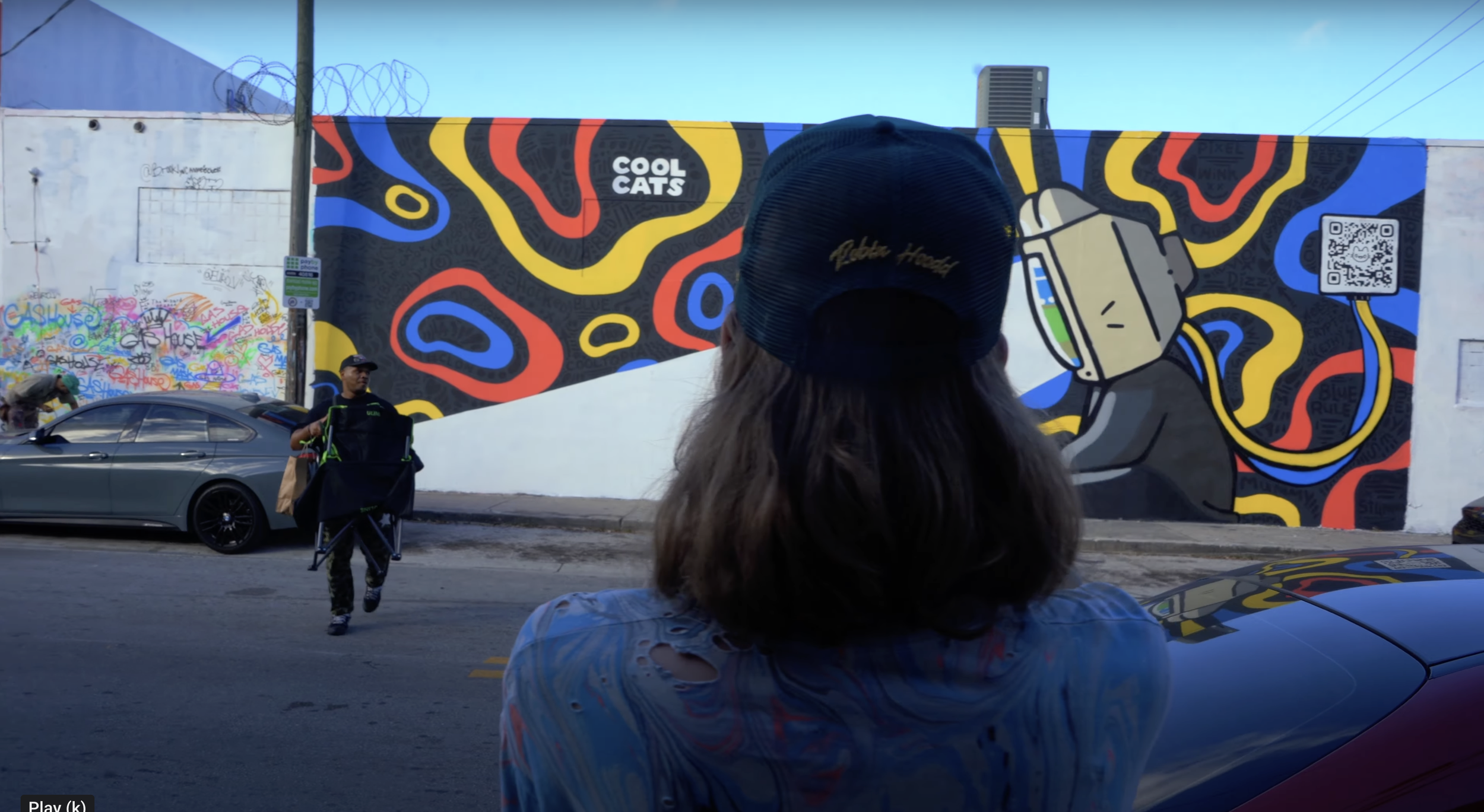 Cool Cats Mural by Roc Sol and Project Roadmap with Clon Swickie Dee Perez Robin Hood Art Basel 2023