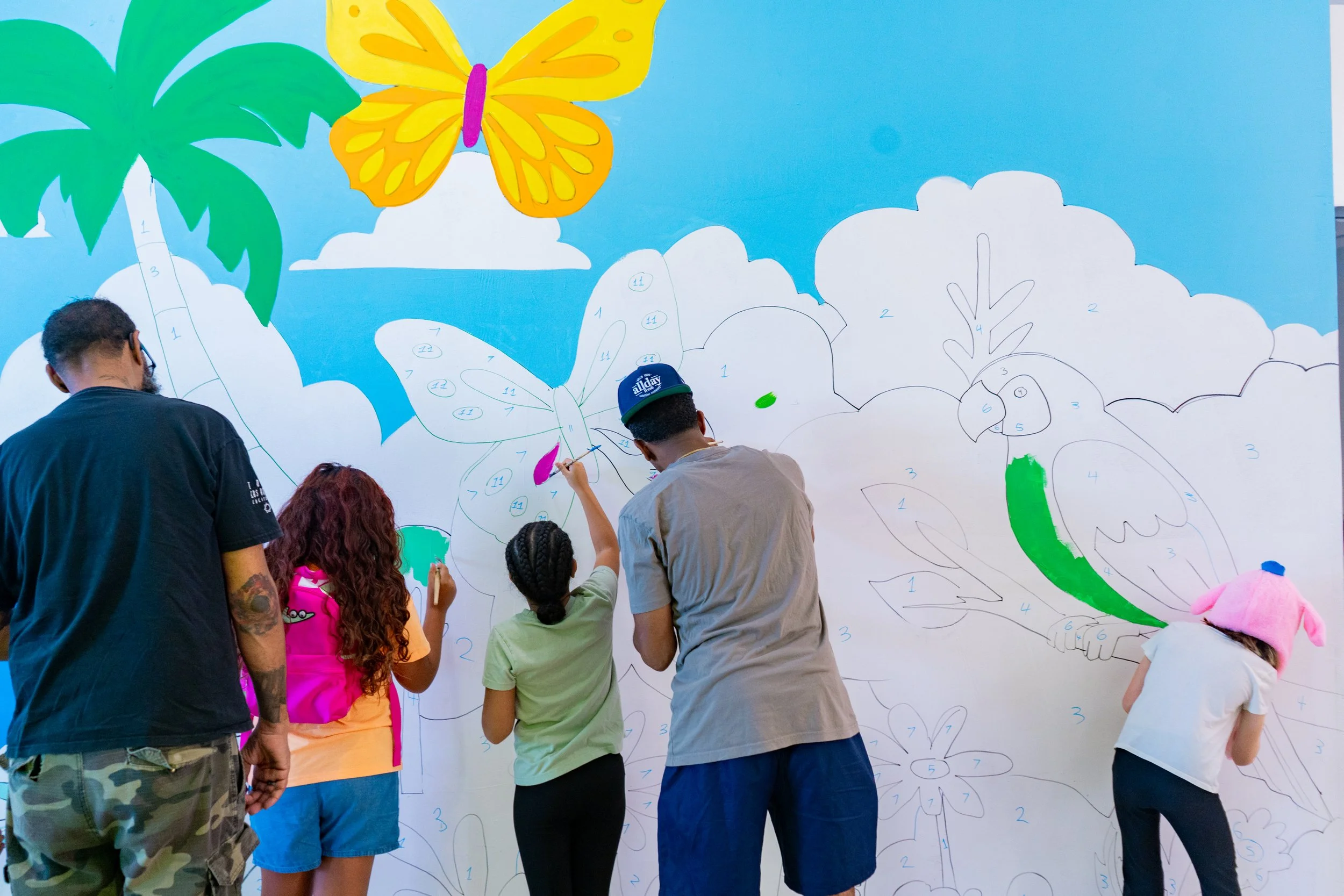 Coral Square Mall Mural by Roc Sol and Project Roadmap Murals - Simon Malls - Coral Springs