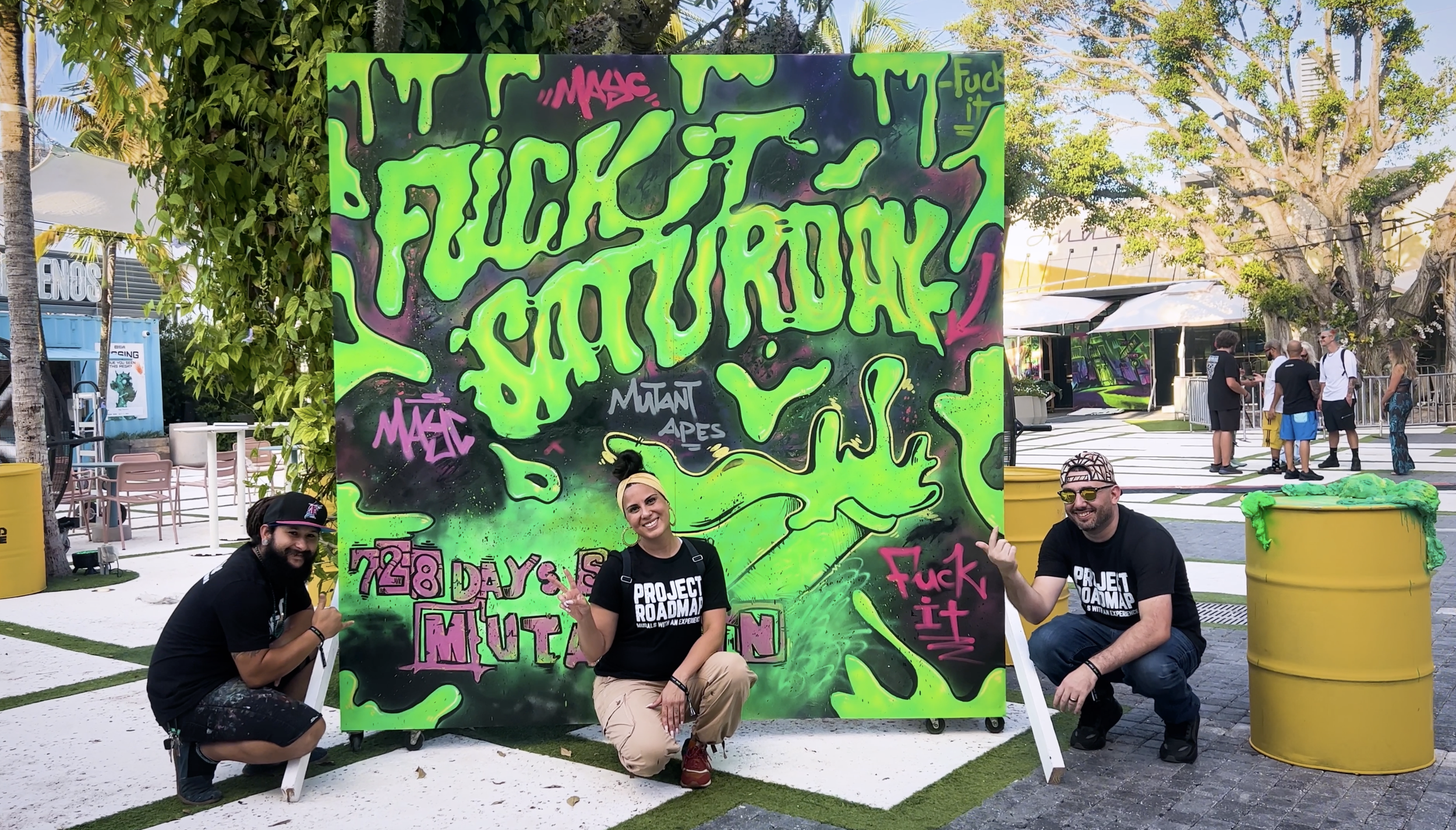 Fuck It Saturday Roc Sol Project Roadmap Murals Bored Ape Yacht Club MAYC 2 Year Anniversary ASAP Ferg