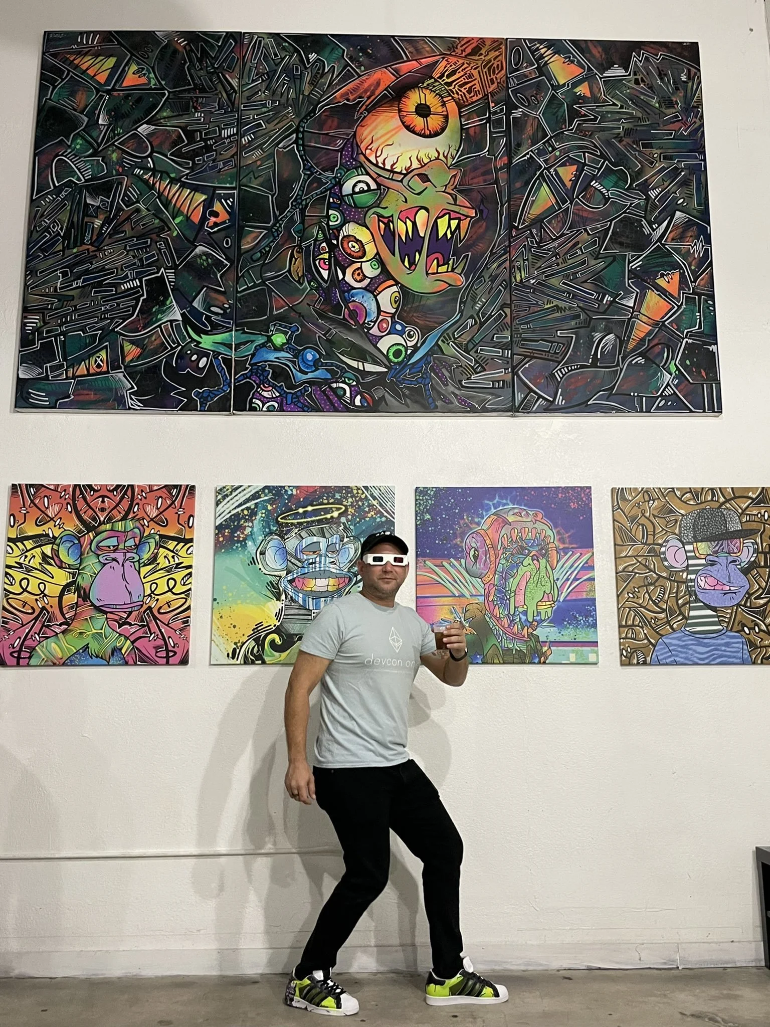 Bored Ape Wall of Fame Mural in Miami by Roc Sol Wynwood Allapattah - BAYC Mural in Miami