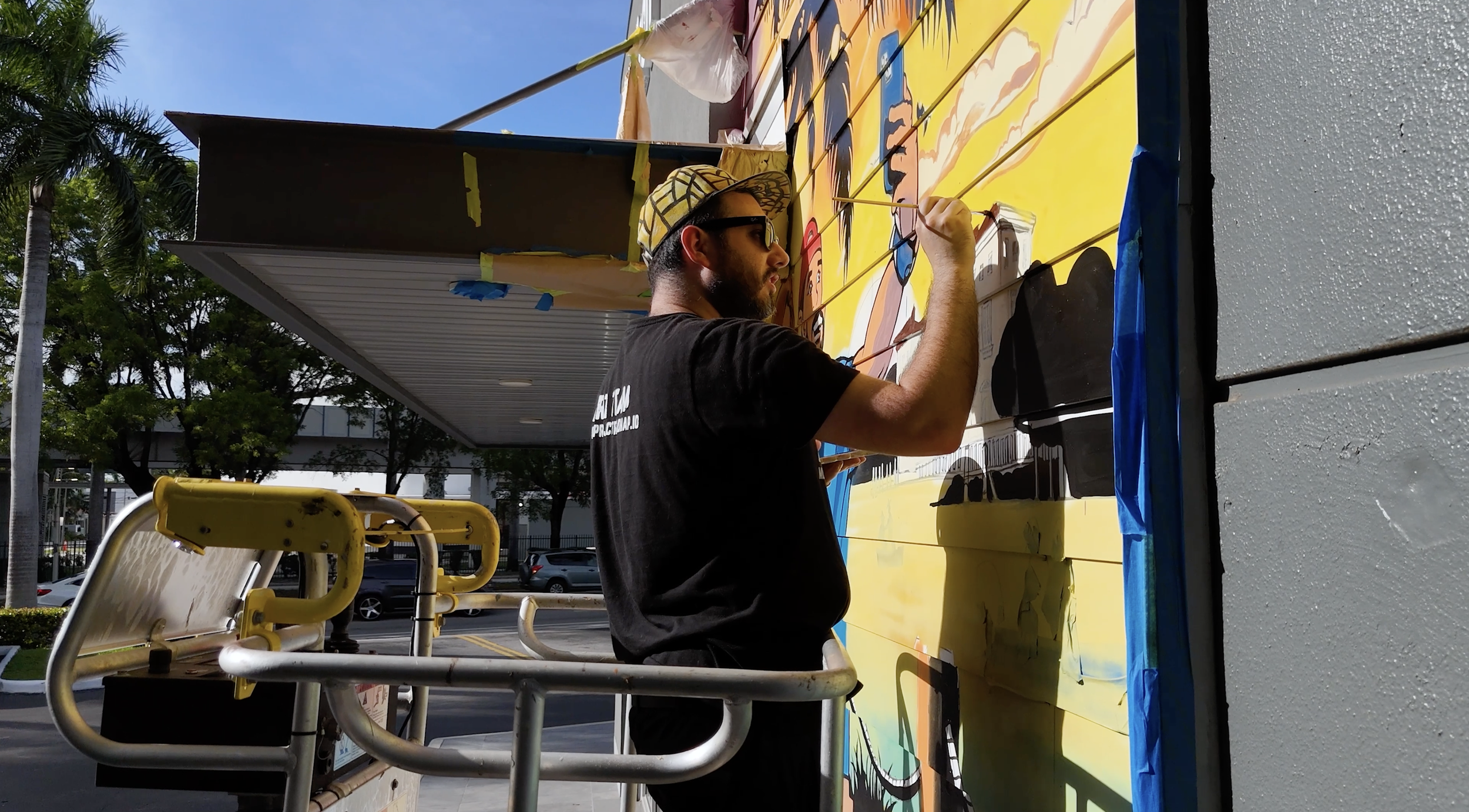 Verizon Coconut Grove Miami Mural by Roc Sol, Dennis Perez and Project Roadmap Murals - Miami Mural Team, Coconut Grove Murals