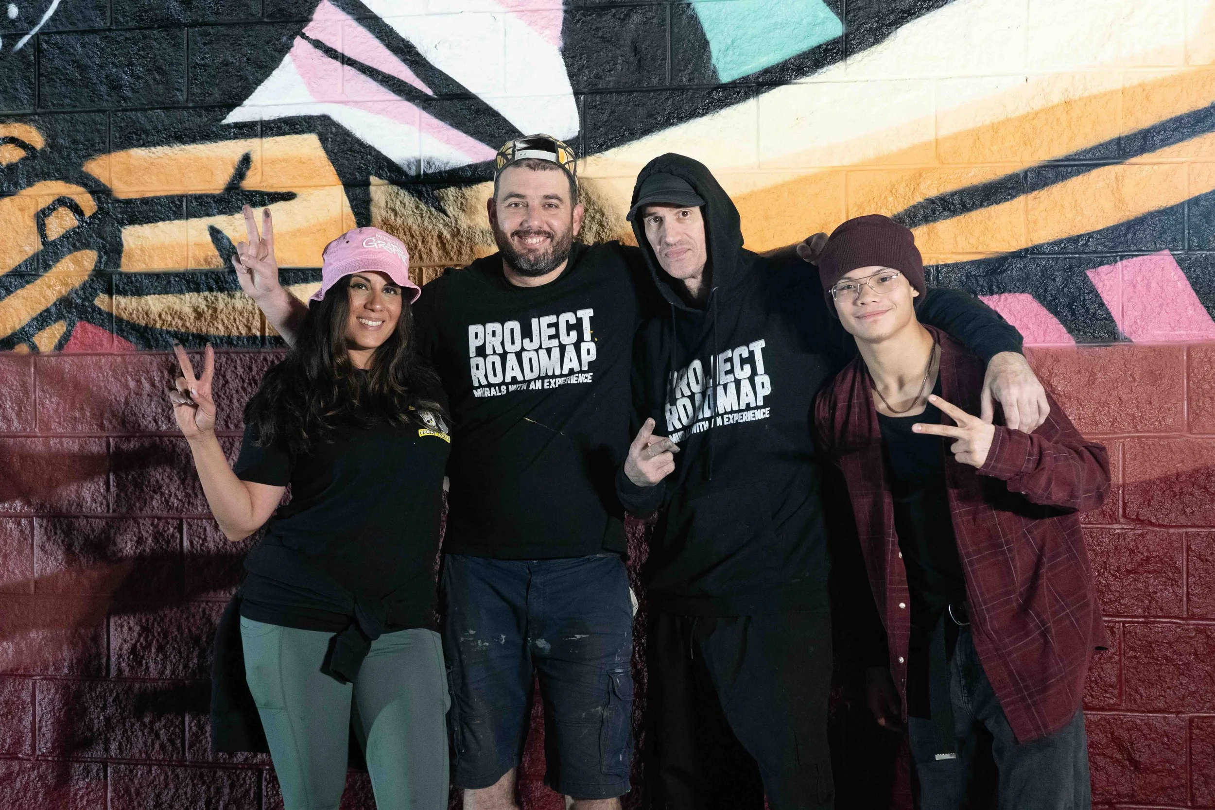 Verizon Hialeah Mural by Miss Lushy, Roc Sol, Dennis Perez and Project Roadmap Murals - Miami Mural Team, Hialeah Murals