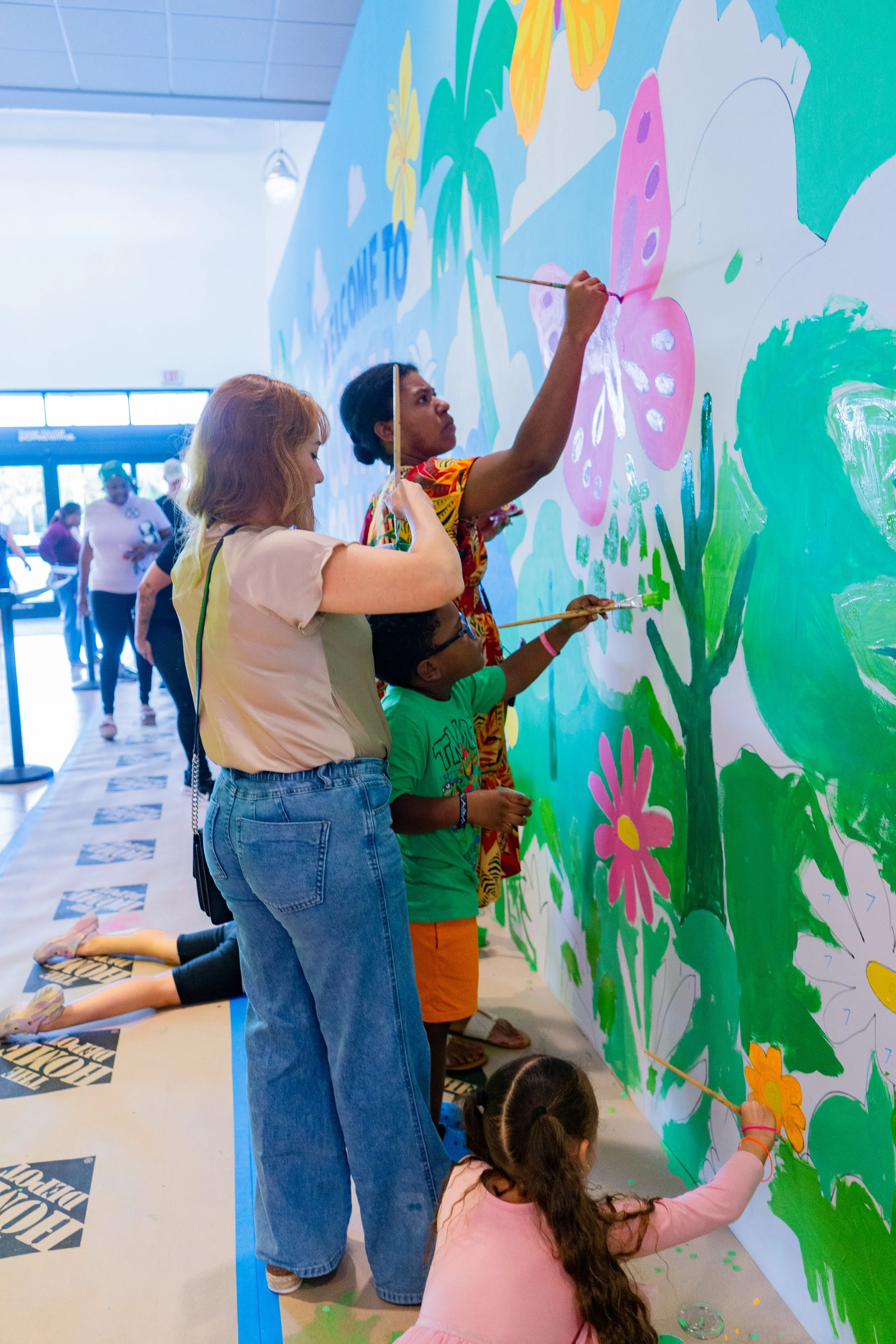 Coral Square Mall Mural by Roc Sol and Project Roadmap Murals - Simon Malls - Coral Springs