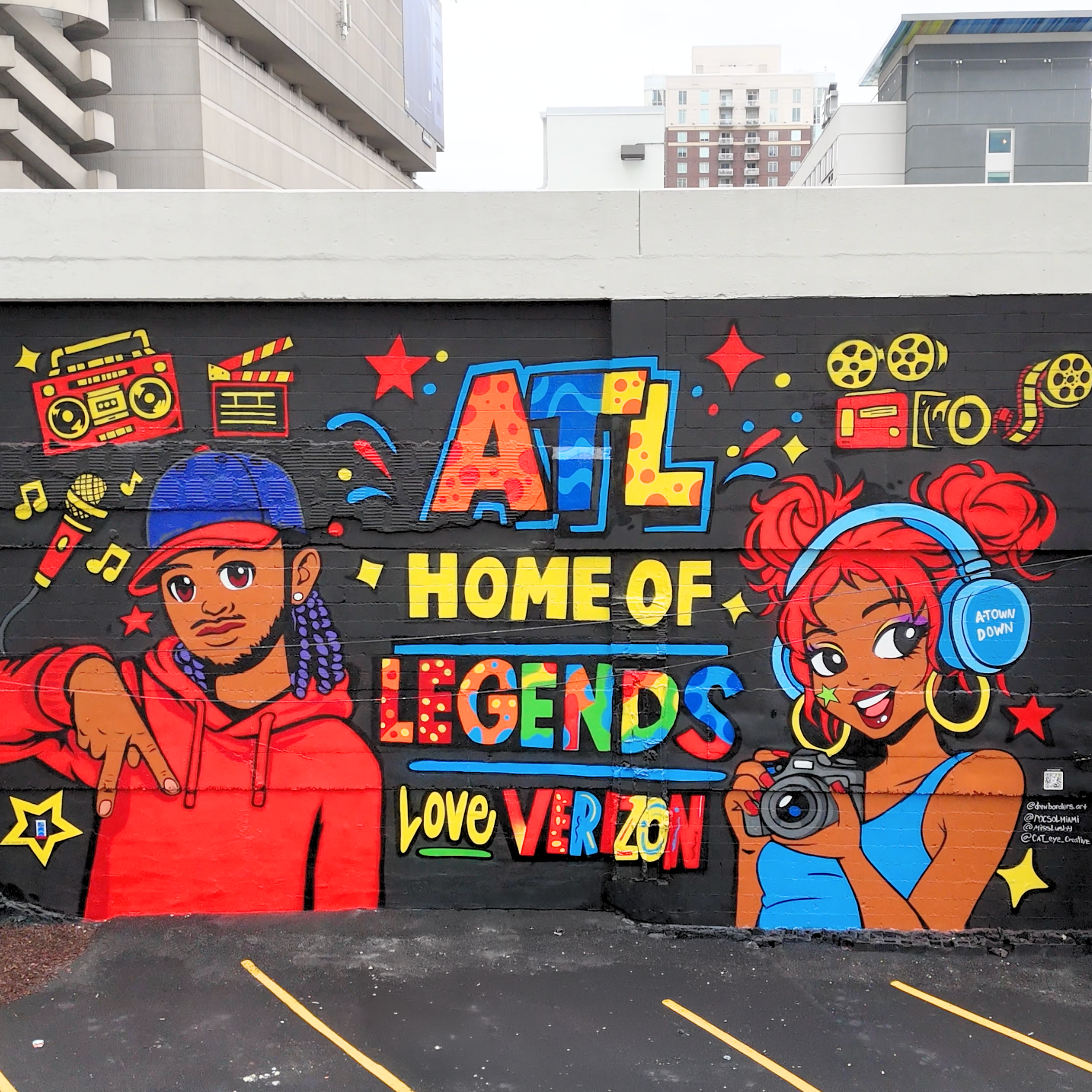 VERIZON BAKER ST ATLANTA MURAL