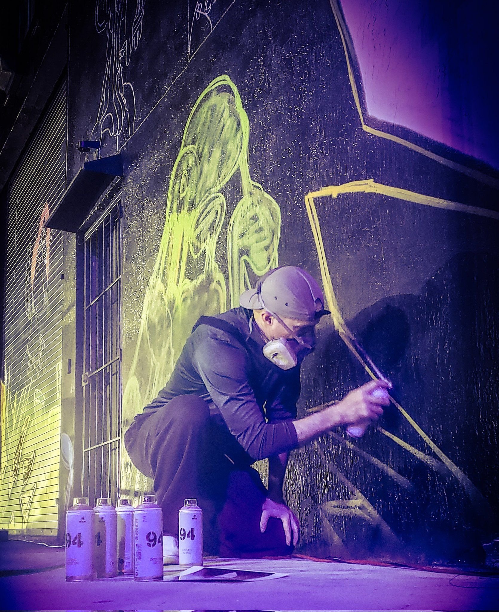 Otherblock Miami 2022 at Fun Dimension Mural in Wynwood by Roc Sol Swickie Dee Perez 