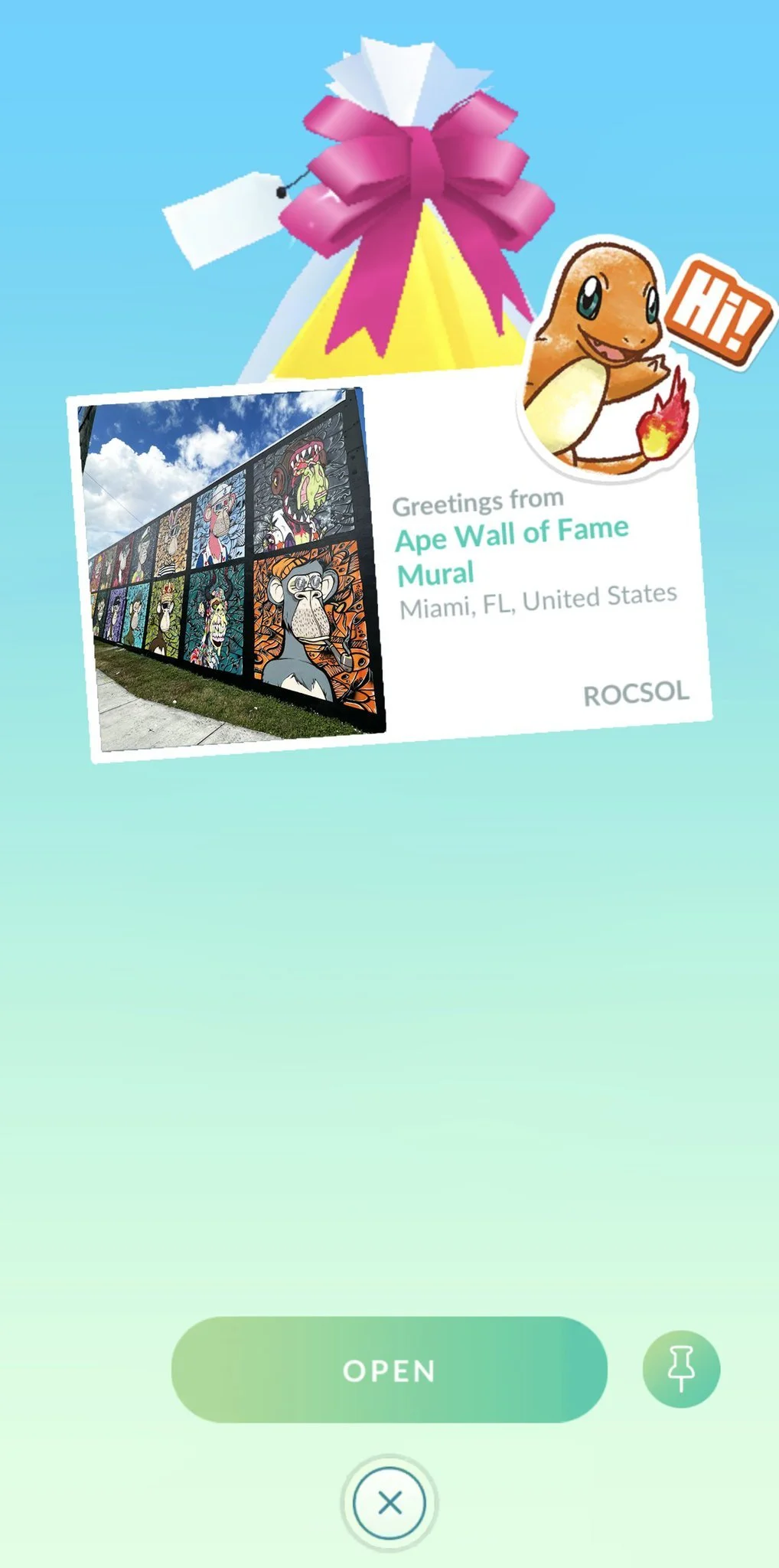 Bored Ape Wall of Fame Mural in Miami by Roc Sol Wynwood Allapattah - BAYC Mural in Miami - Bored Ape PokemonGO Pokestop