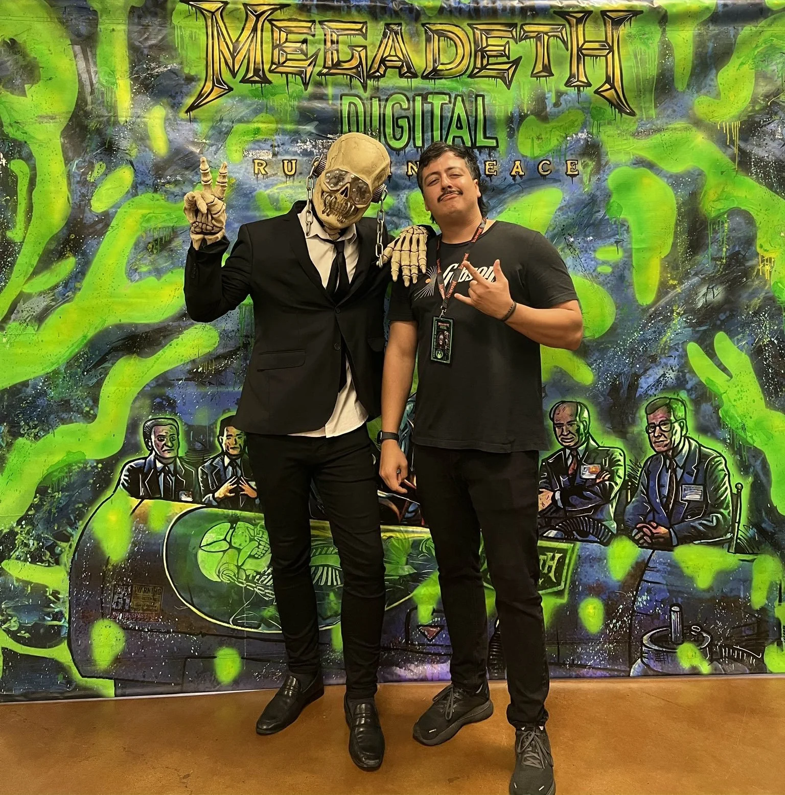 Megadeth Destroy All Enemies Tour - Roc Sol VIP Mural Banner - Megadeth Digital - DAE Tour - Roc Sol Artist