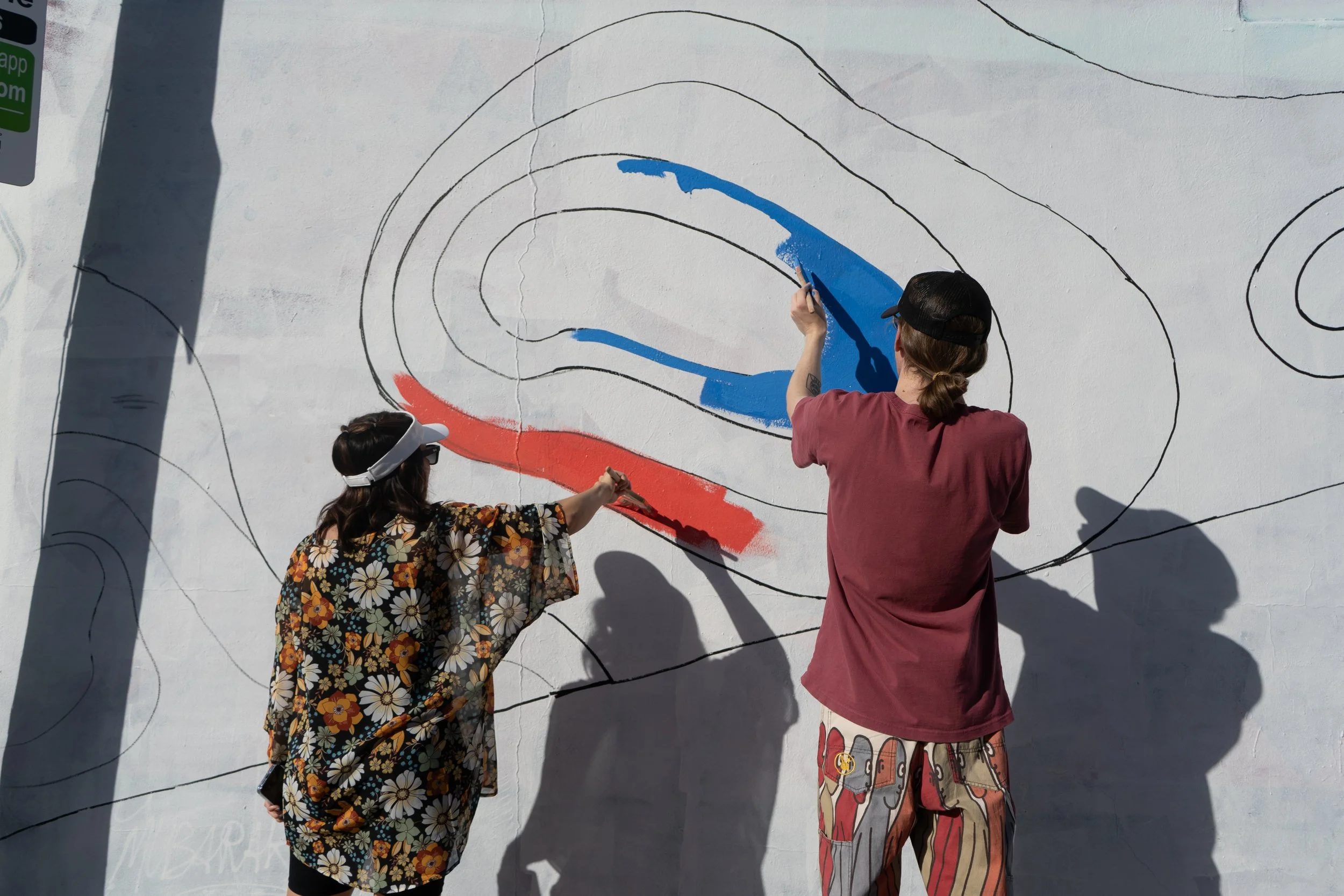 Cool Cats Mural by Roc Sol and Project Roadmap with Clon Swickie Dee Perez Robin Hood Art Basel 2023