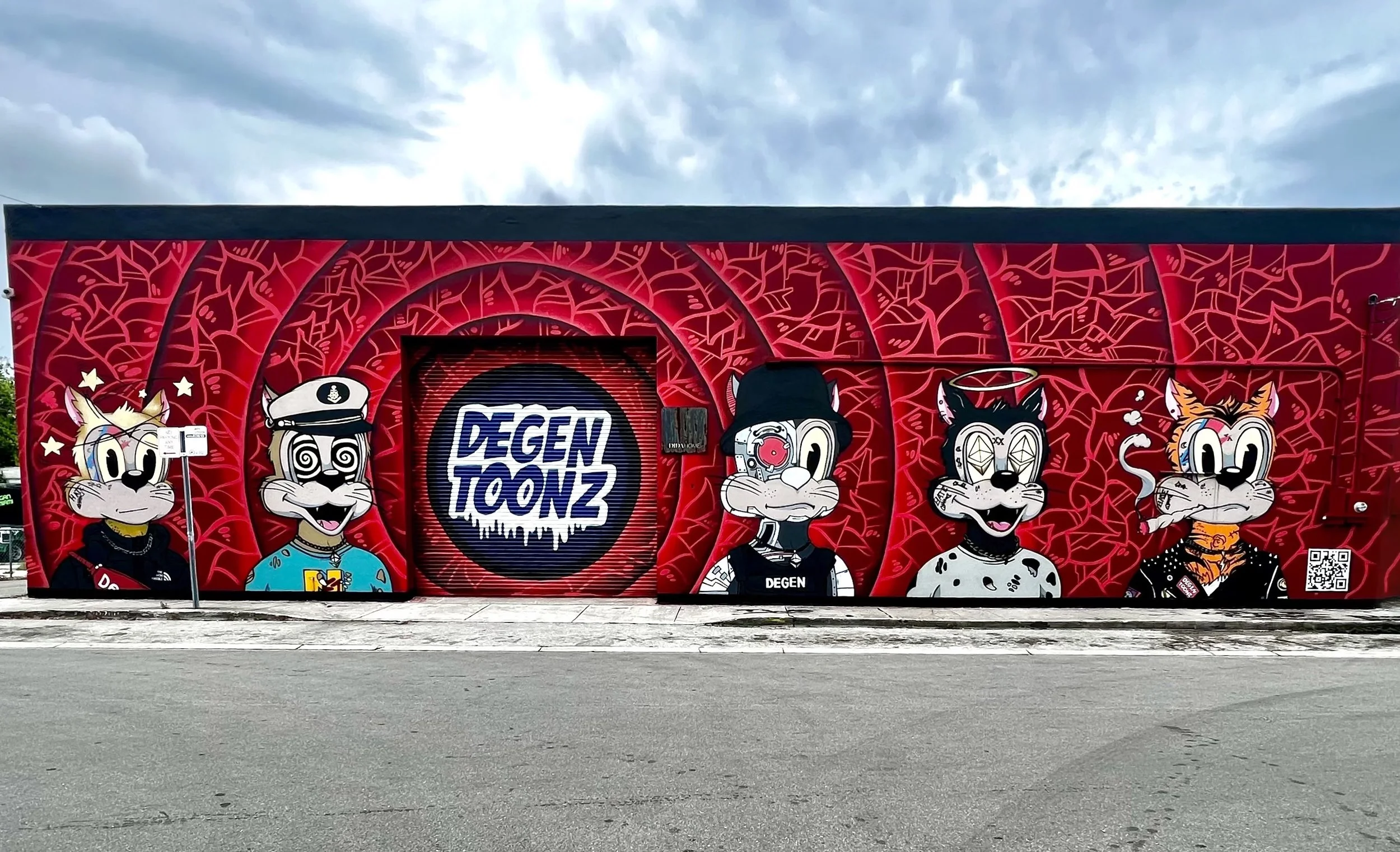 Degen Toonz Wynwood Midtown Miami Mural by Roc Sol and Project Roadmap Murals Wynwood Walls - @rocsolmiami rocsol rocsolmiami - Toonz Anthem produced by Miami Beat Wave