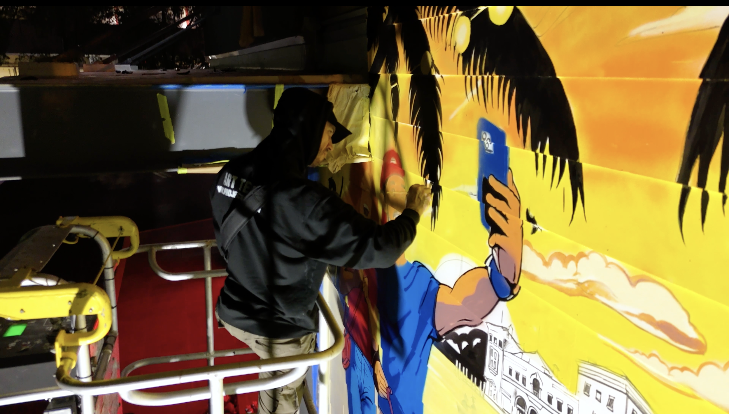 Verizon Coconut Grove Miami Mural by Roc Sol, Dennis Perez and Project Roadmap Murals - Miami Mural Team, Coconut Grove Murals