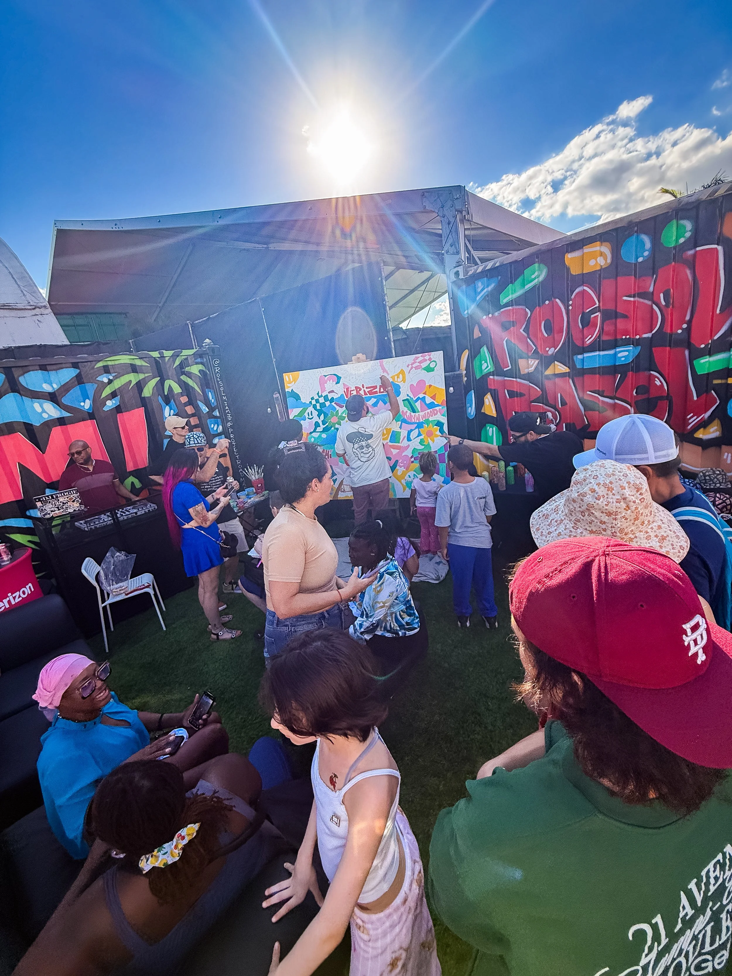 Hive Wynwood 2025 with Verizon, Roc Sol, and Project Roadmap Murals