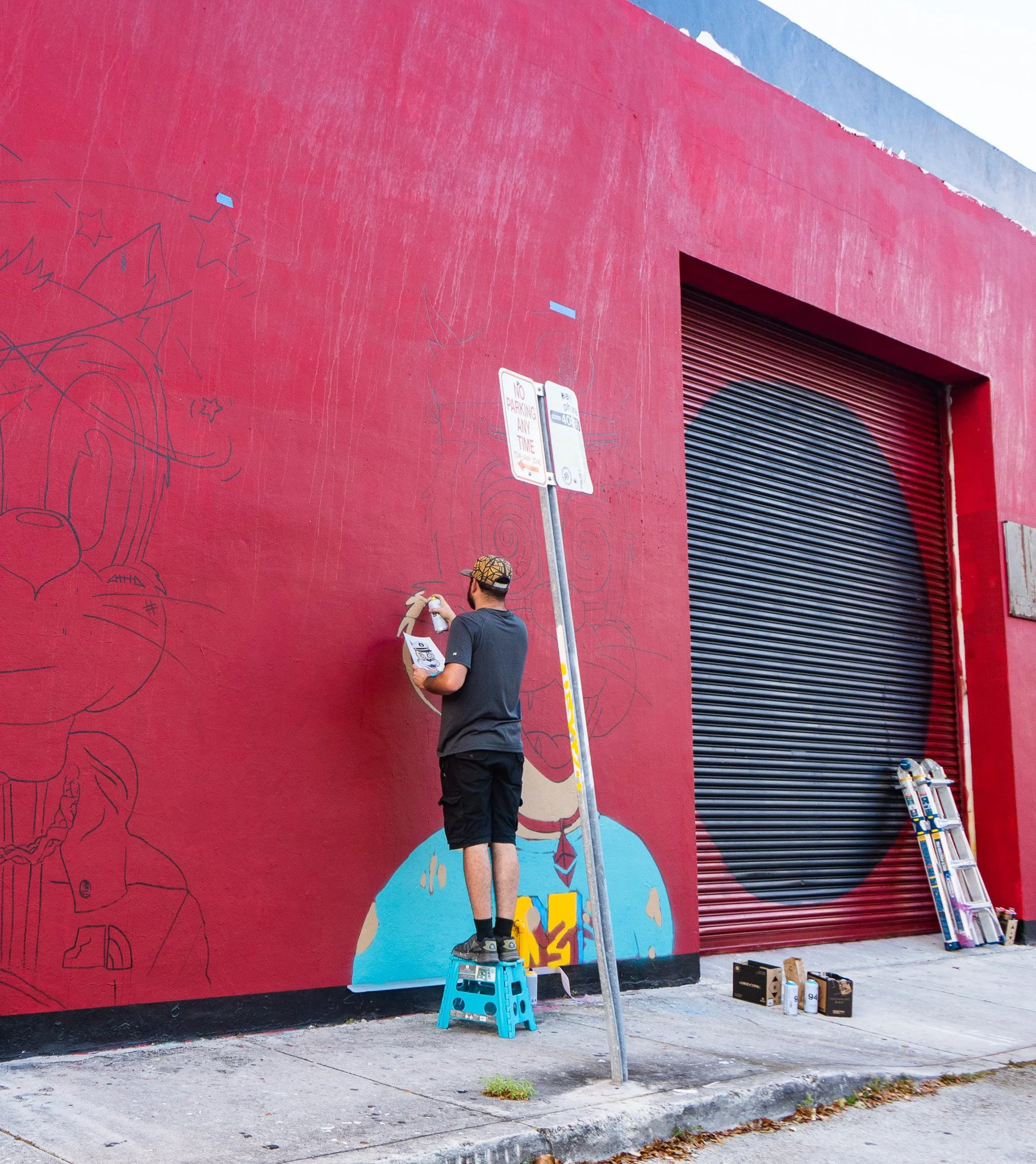 Degen Toonz Wynwood Midtown Miami Mural by Roc Sol and Project Roadmap Murals Wynwood Walls - @rocsolmiami rocsol rocsolmiami - Toonz Anthem produced by Miami Beat Wave