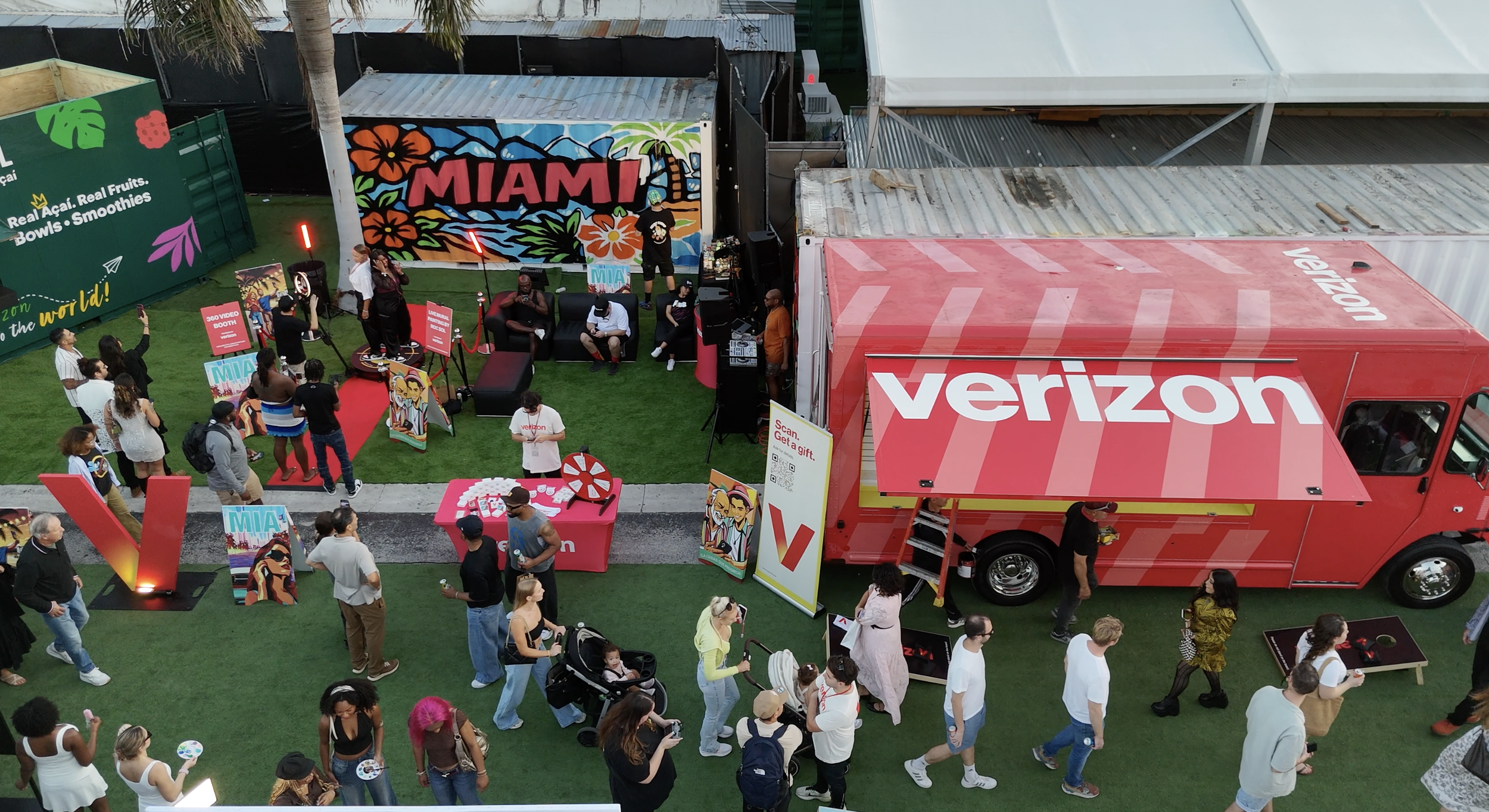 Hive Wynwood 2025 with Verizon, Roc Sol, and Project Roadmap Murals