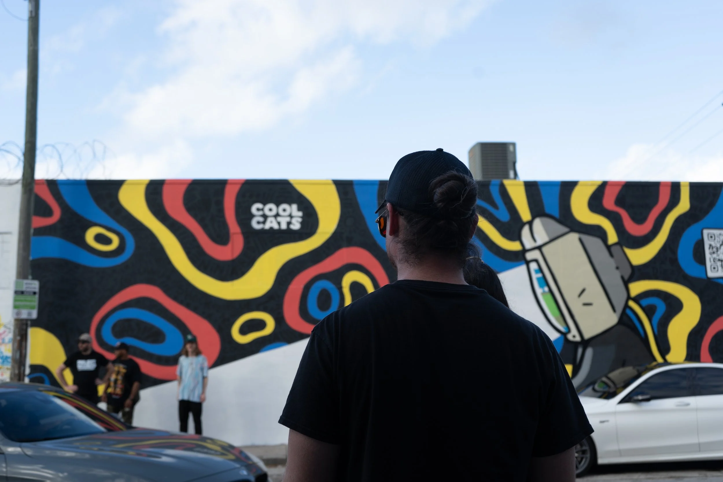 Cool Cats Mural by Roc Sol and Project Roadmap with Clon Swickie Dee Perez Robin Hood Art Basel 2023