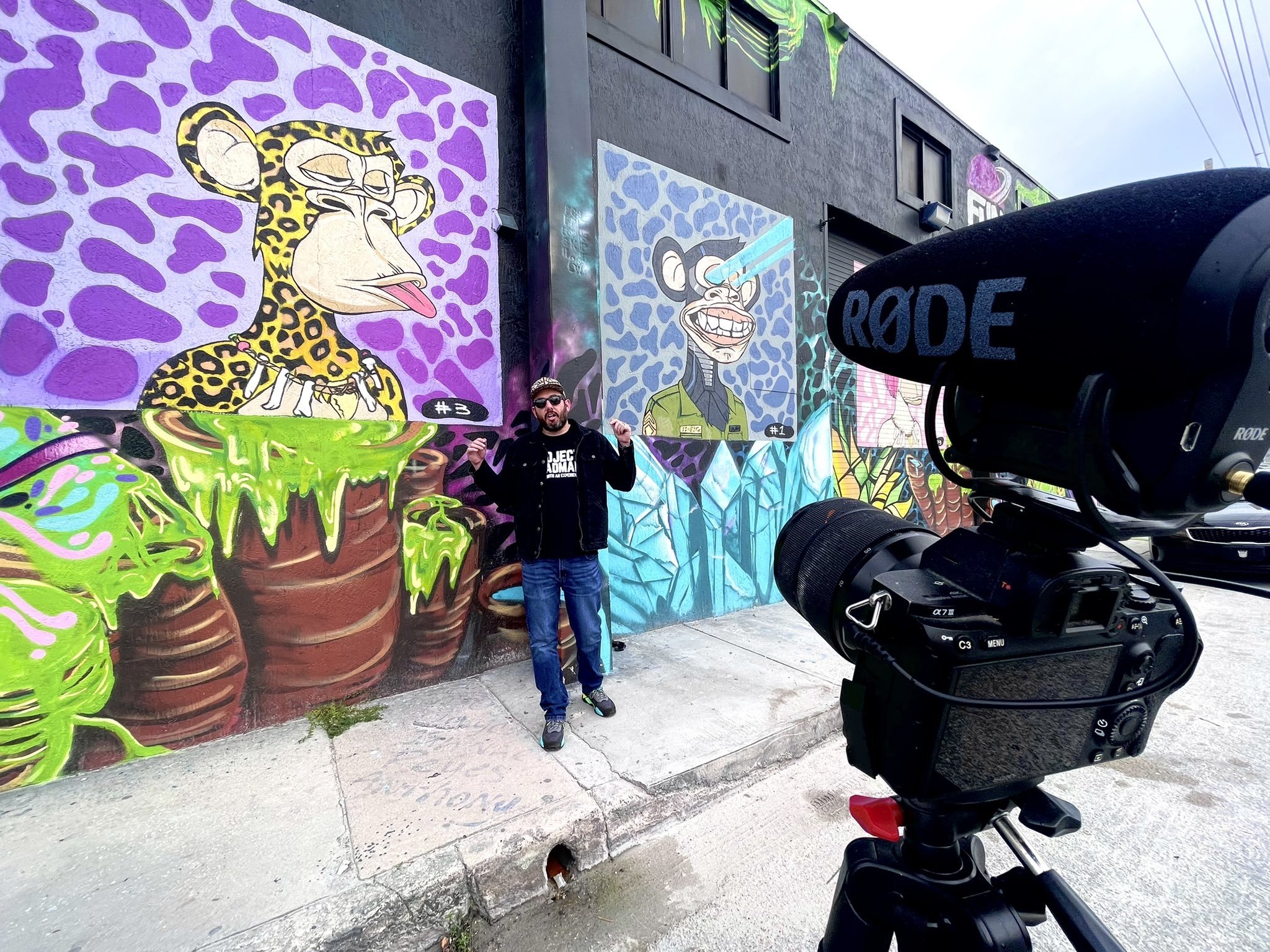 Fun Dimension Mural in Wynwood painted by Roc Sol 