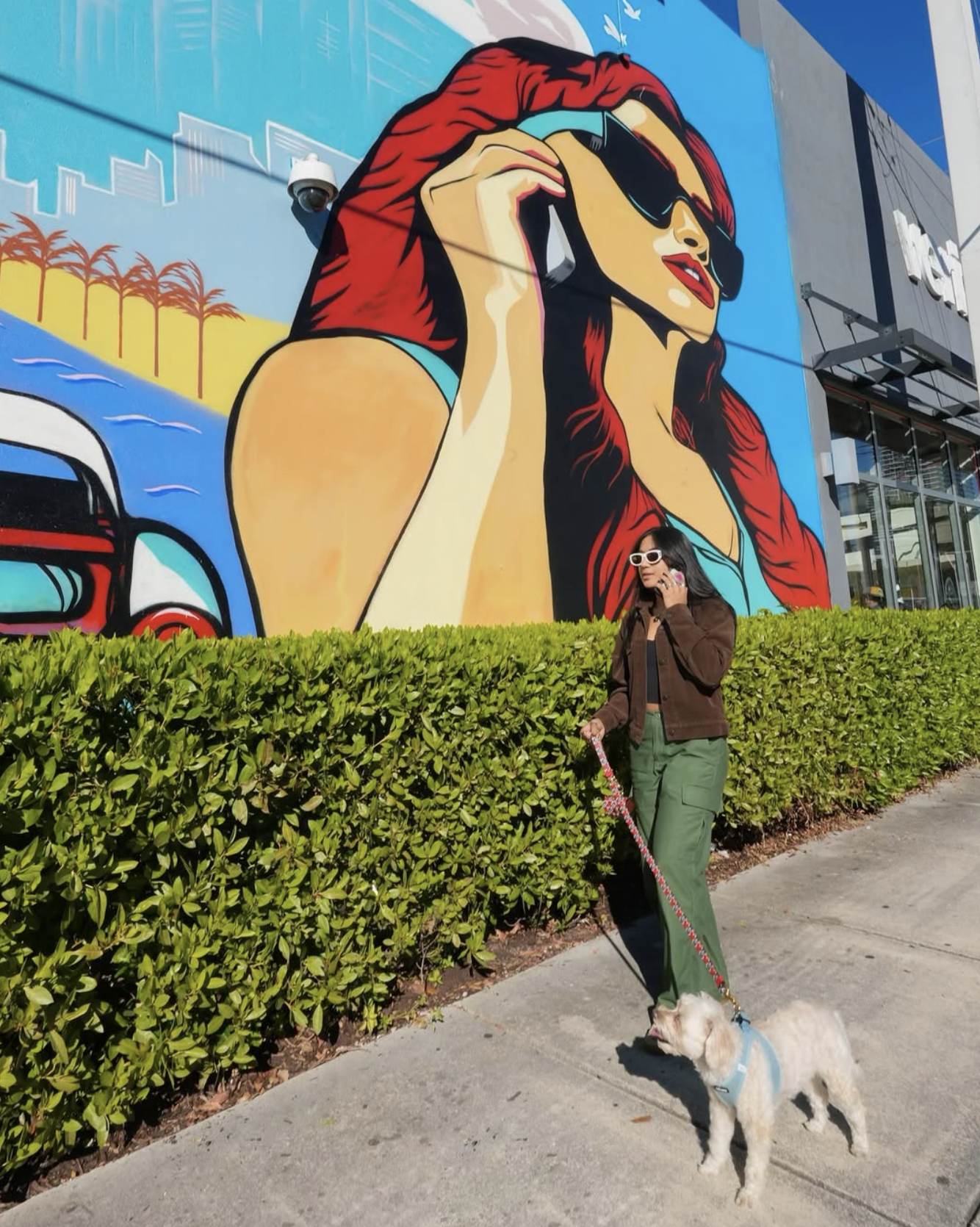 Miami Verizon Mural Selfie with Power 96 Power96 Roc Sol Dee Perez Miss Lushy Project Roadmap Murals in Wynwood Midtown Miami Coconut Grove and Hialeah Murals Project Love Letters to Miami Murals BrandXR Augmented Reality AR Mural