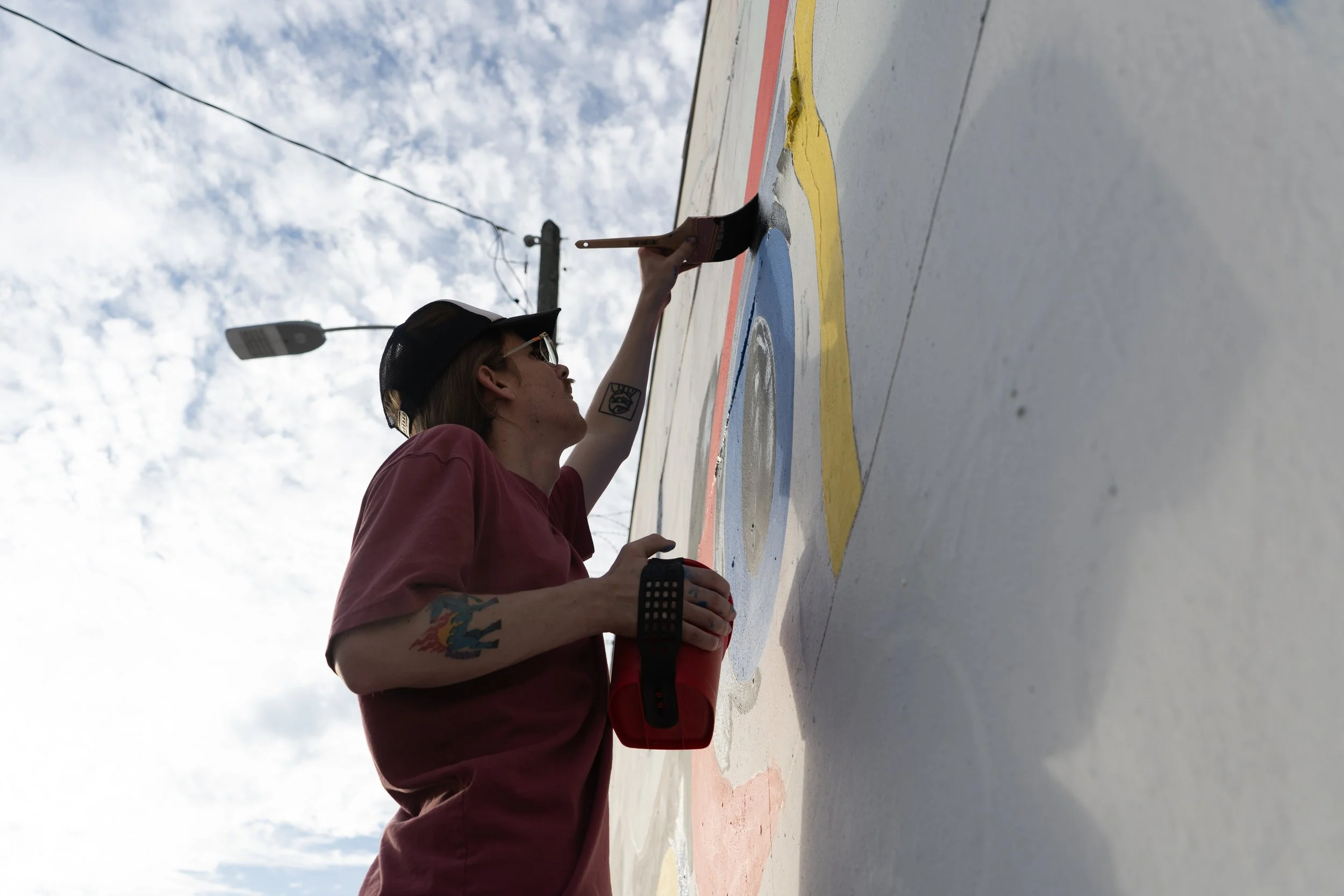Cool Cats Mural by Roc Sol and Project Roadmap with Clon Swickie Dee Perez Robin Hood Art Basel 2023