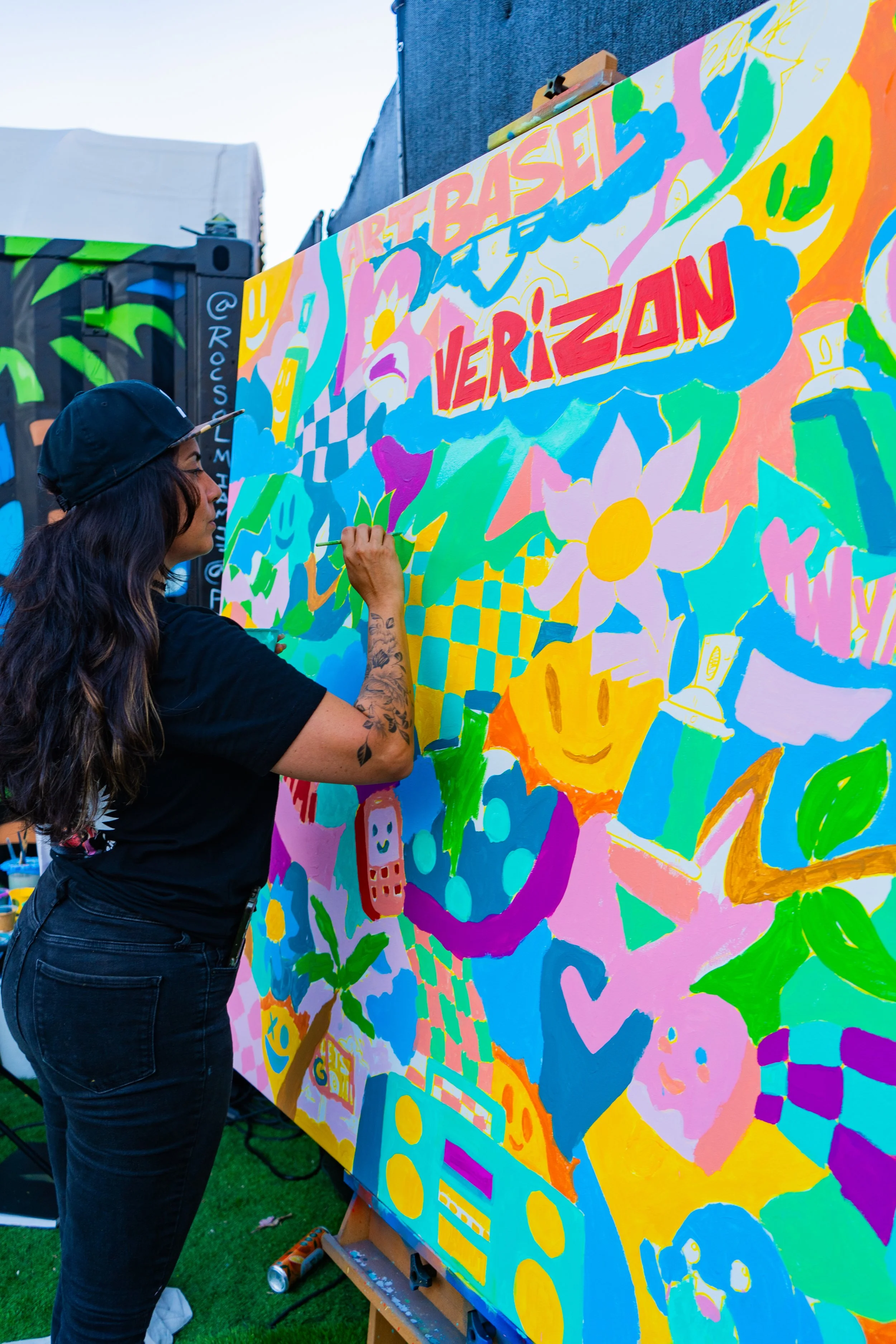 Hive Wynwood 2025 with Verizon, Roc Sol, Dee Perez, Miss Lushy and Project Roadmap Murals